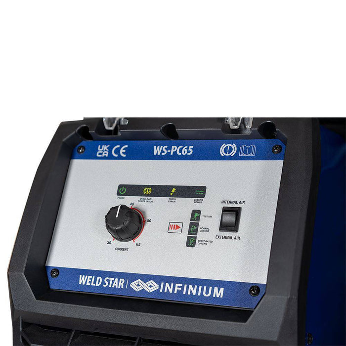 Weld Star Infinium Plasma Cutter PC65 with Air Compressor - Hurstbourne Forge Welding Supplies