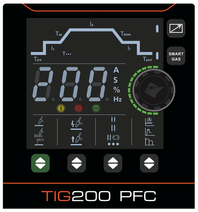 Jasic EVO 200 DC TIG PFC Inverter with Case - Hurstbourne Forge Welding Supplies