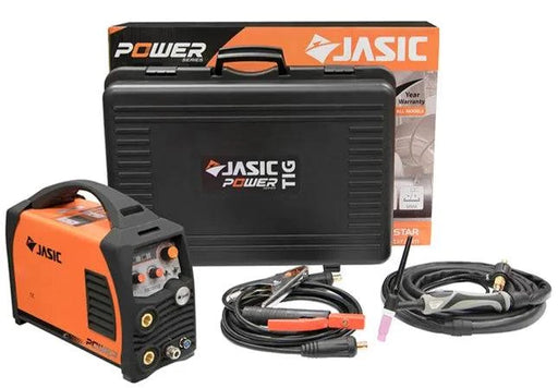 JASIC TIG Inverter TIG 180 DC SE with Case and MMA leads - Hurstbourne Forge Welding Supplies