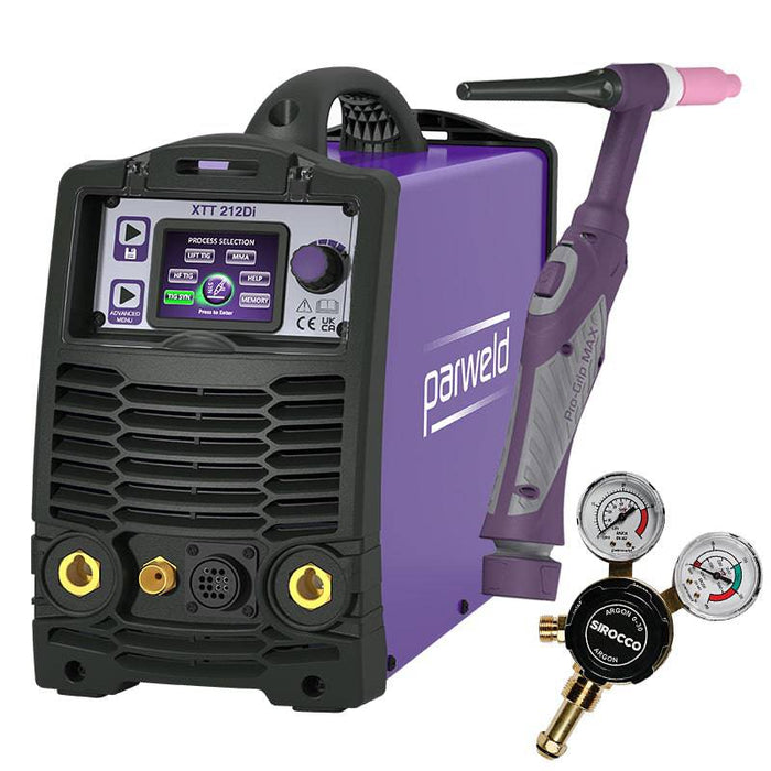 Parweld XTT212Di AC/DC Pulsed Tig Inverter Welder - Hurstbourne Forge Welding Supplies