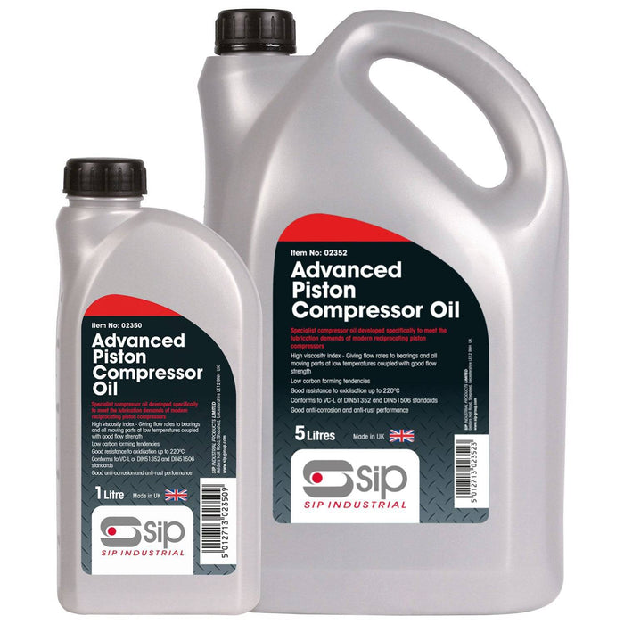 SIP 1ltr Advanced Compressor Oil - Hurstbourne Forge Welding Supplies