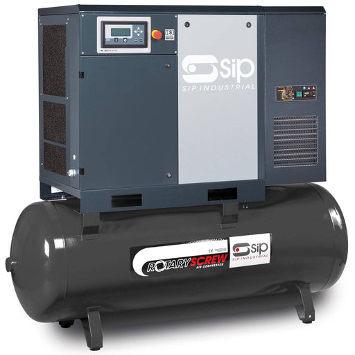 SIP RS11-10-500DD/RD 500ltr Rotary Screw Compressor with Dryer - Hurstbourne Forge Welding Supplies