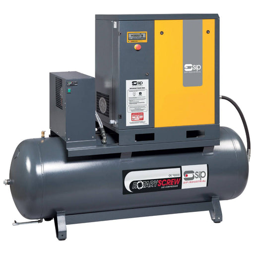 SIP RS15-10-500BD/RD 500ltr Rotary Screw Compressor with Dryer - Hurstbourne Forge Welding Supplies