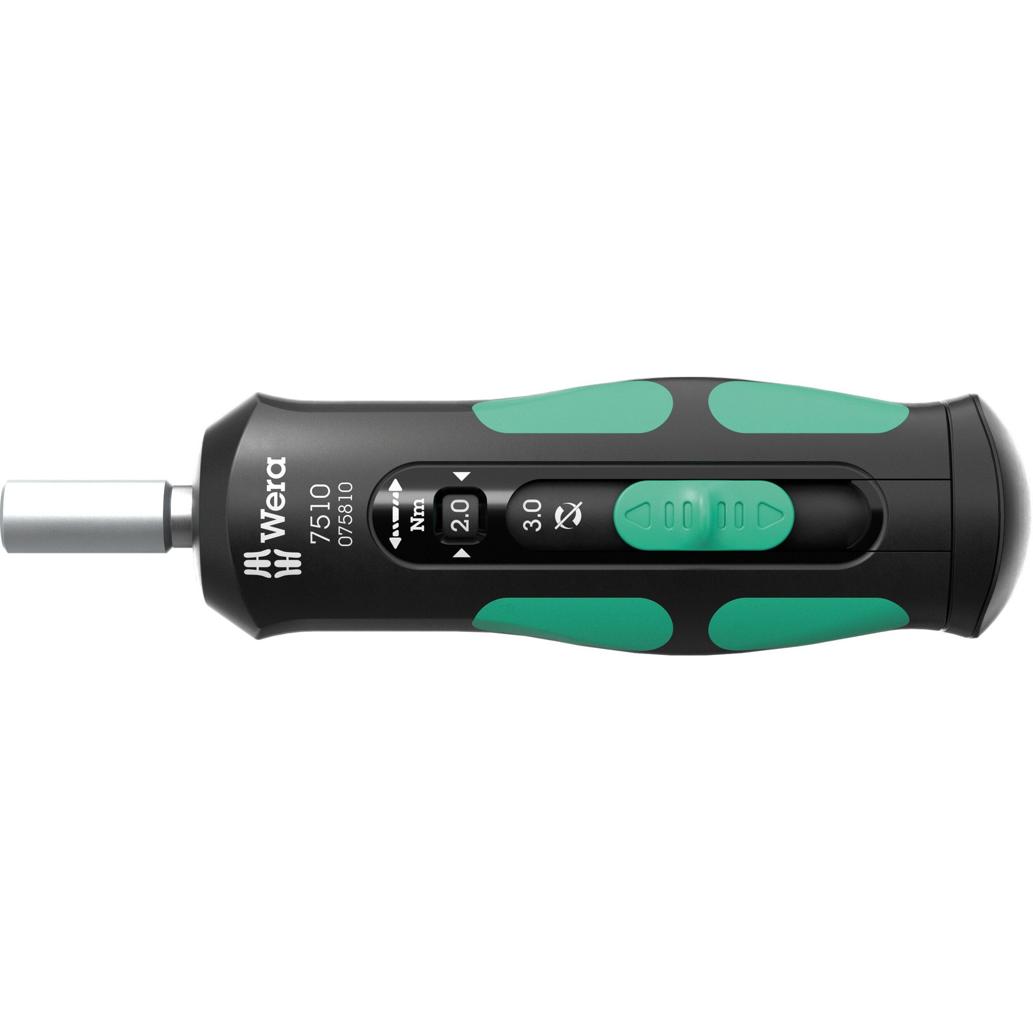Wera 7510 Kraftform Safe-Torque Speed Torque screwdriver, 1-3 Nm, 1/4" x 1.0 Nm x