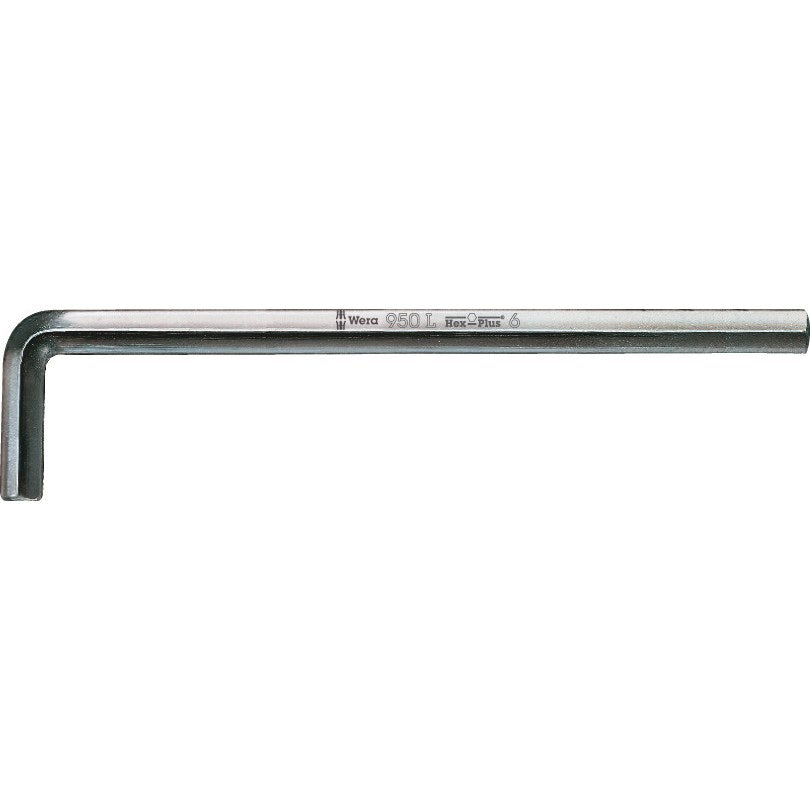 Wera 950 L L-key, metric, chrome-plated, 3 x 126 mm