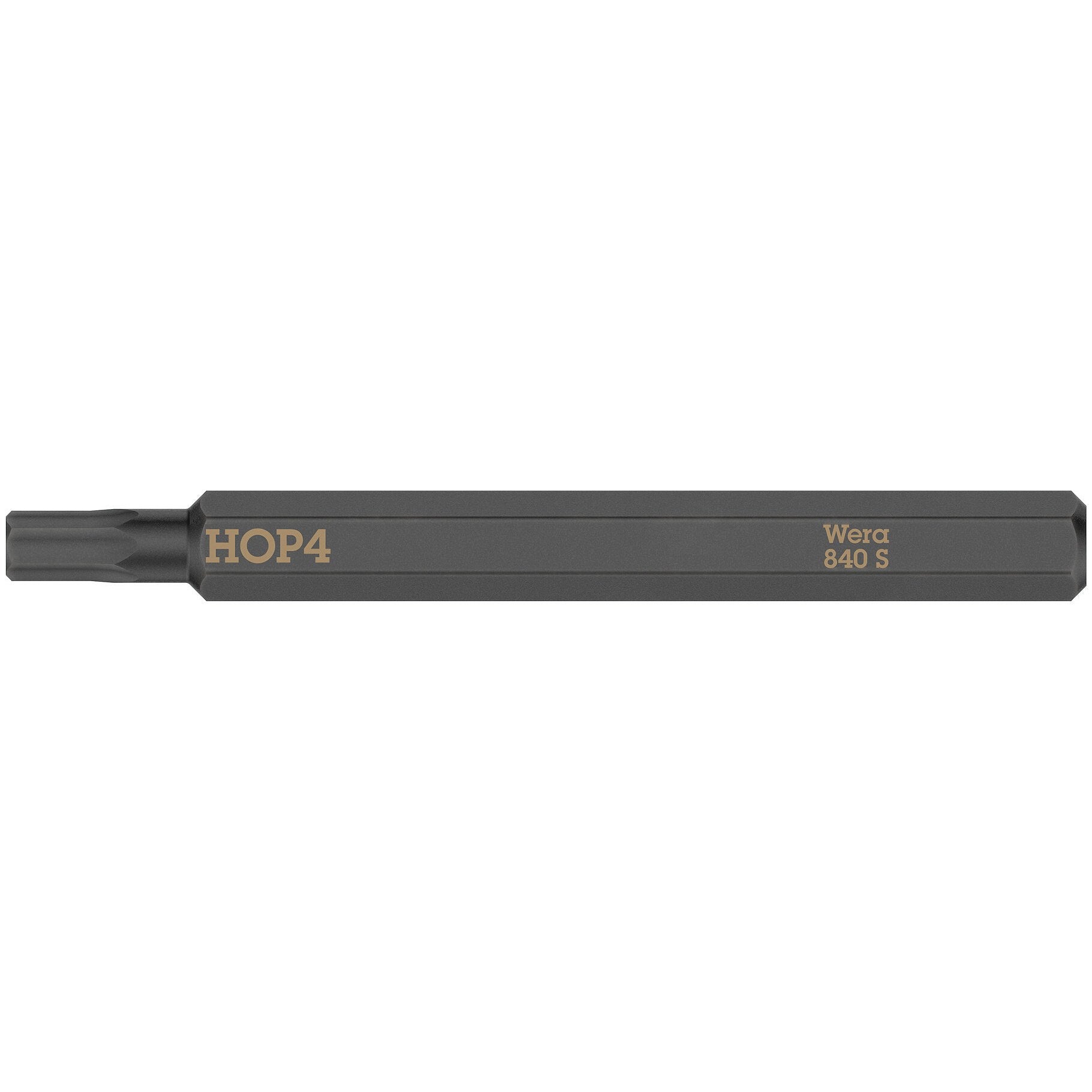 Wera 840 S Hex-Plus bits for impact screwdrivers, 4 x 70 mm