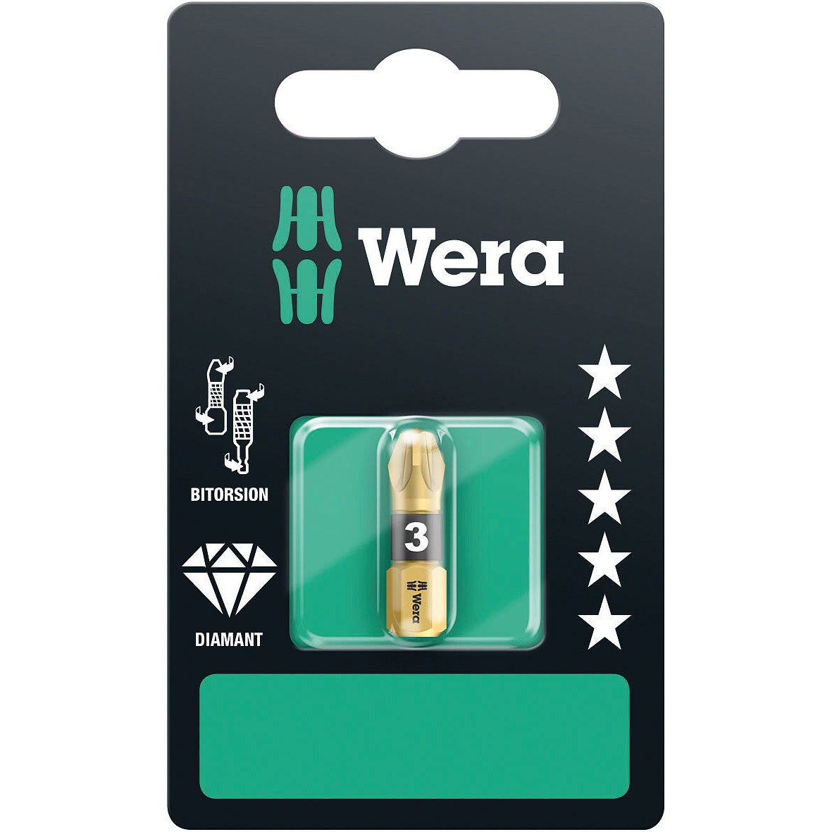 Wera 855/1 BDC SB bits, PZ 3 x 25 mm