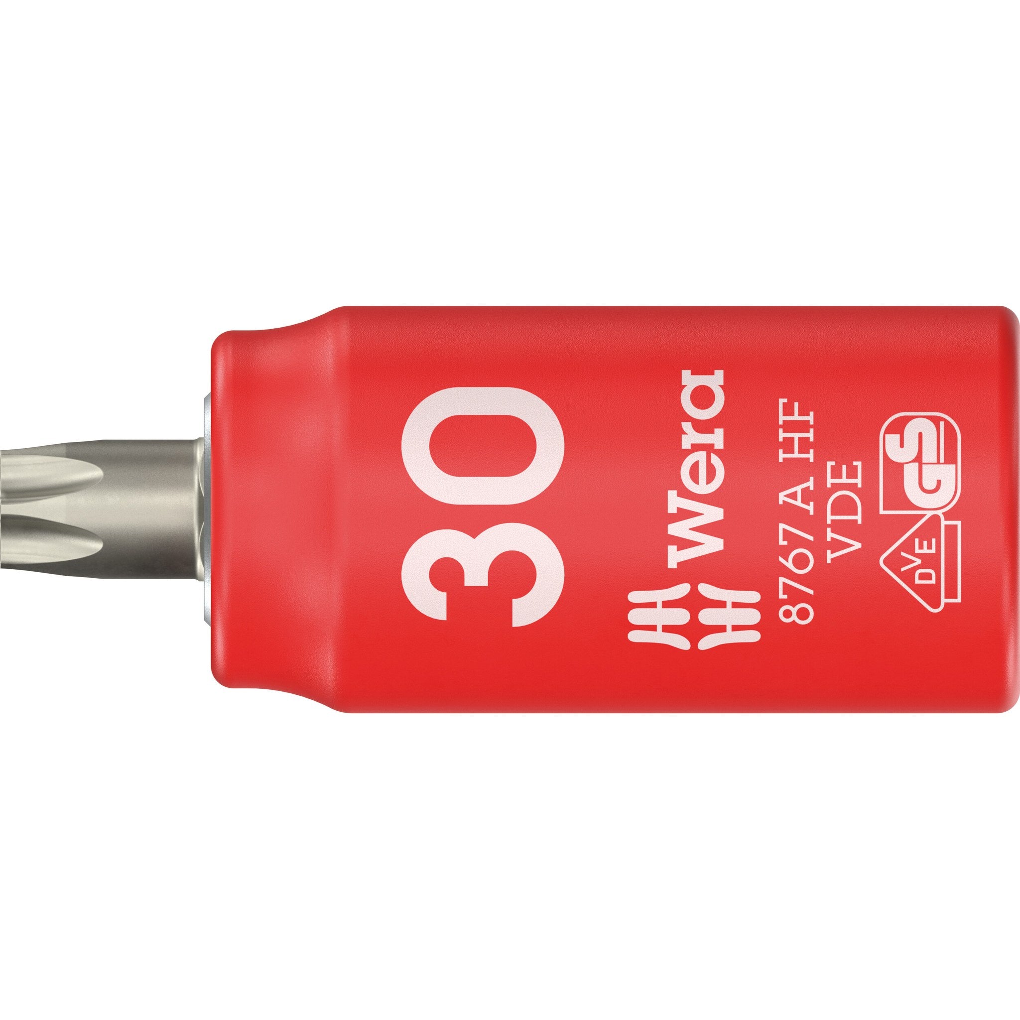 Wera 8767 A VDE HF TORX® Zyklop Bit socket, insulated, with 1/4" drive, with holding