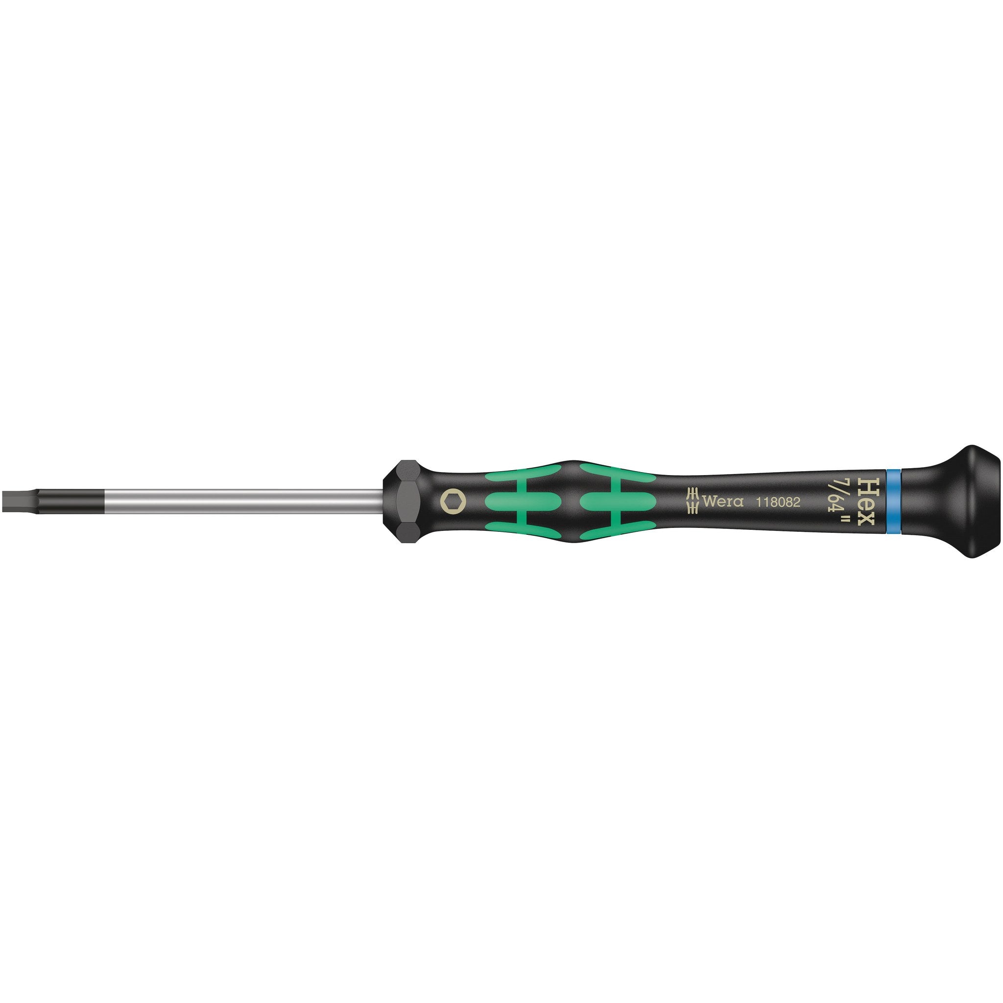Wera 2054 Screwdriver for hexagon socket screws for electronic applications, 7/64" x 60