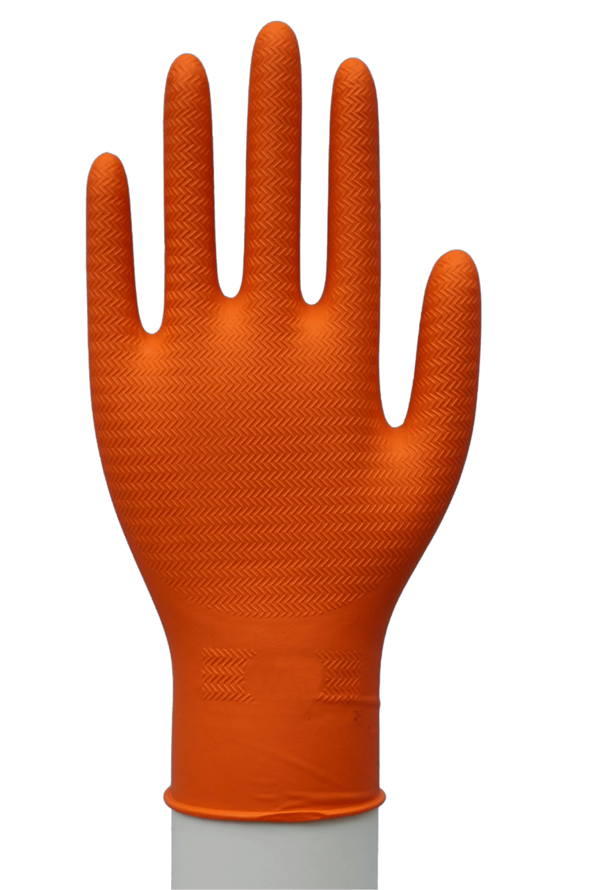 Orange Gripper Gloves - 100