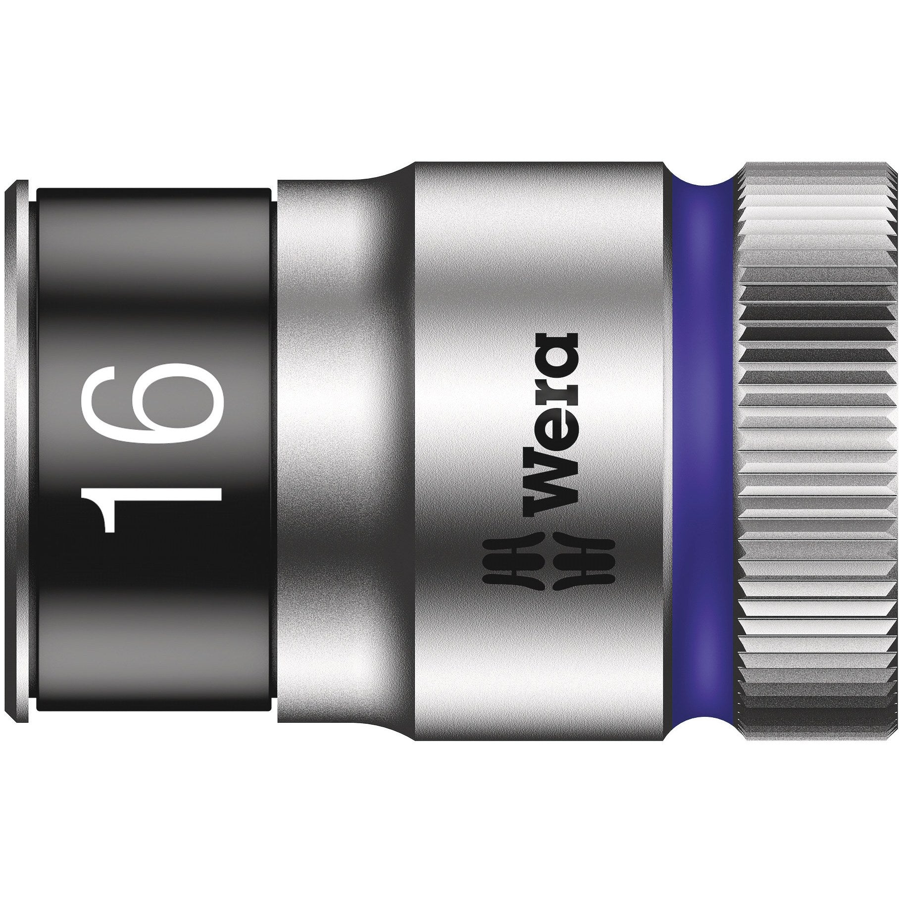 Wera 8790 HMC HF Zyklop socket with 1/2" drive with holding function, 16 x 37 mm