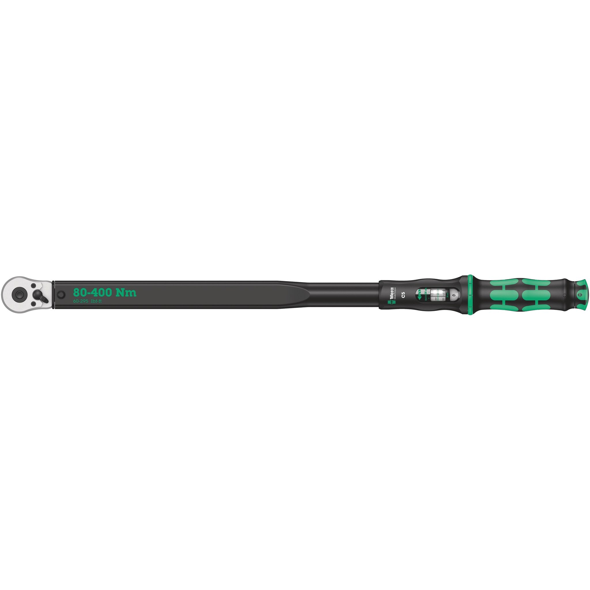 Wera Click-Torque C 5 torque wrench with reversible ratchet, 80-400 Nm, 1/2" x 80-400