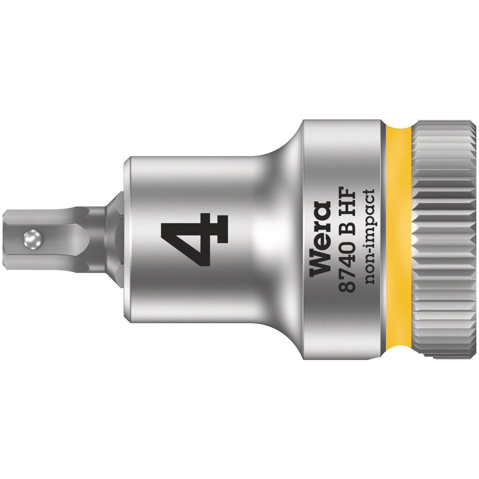 Wera 8740 B HF Zyklop bit socket with holding function, 3/8" drive, 4 x 35 mm