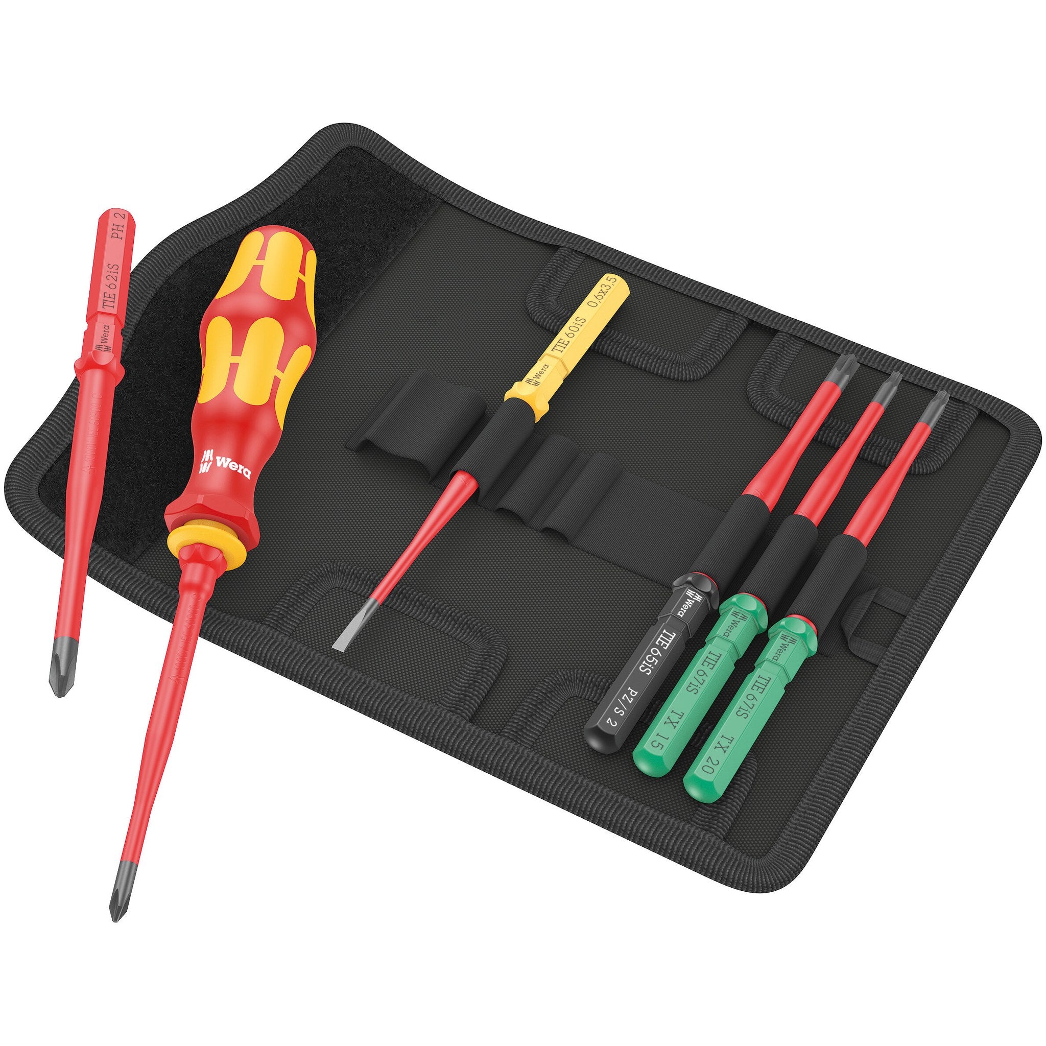 Wera Kraftform Kompakt VDE 7 extra slim 1 Tool finder, 7 pieces