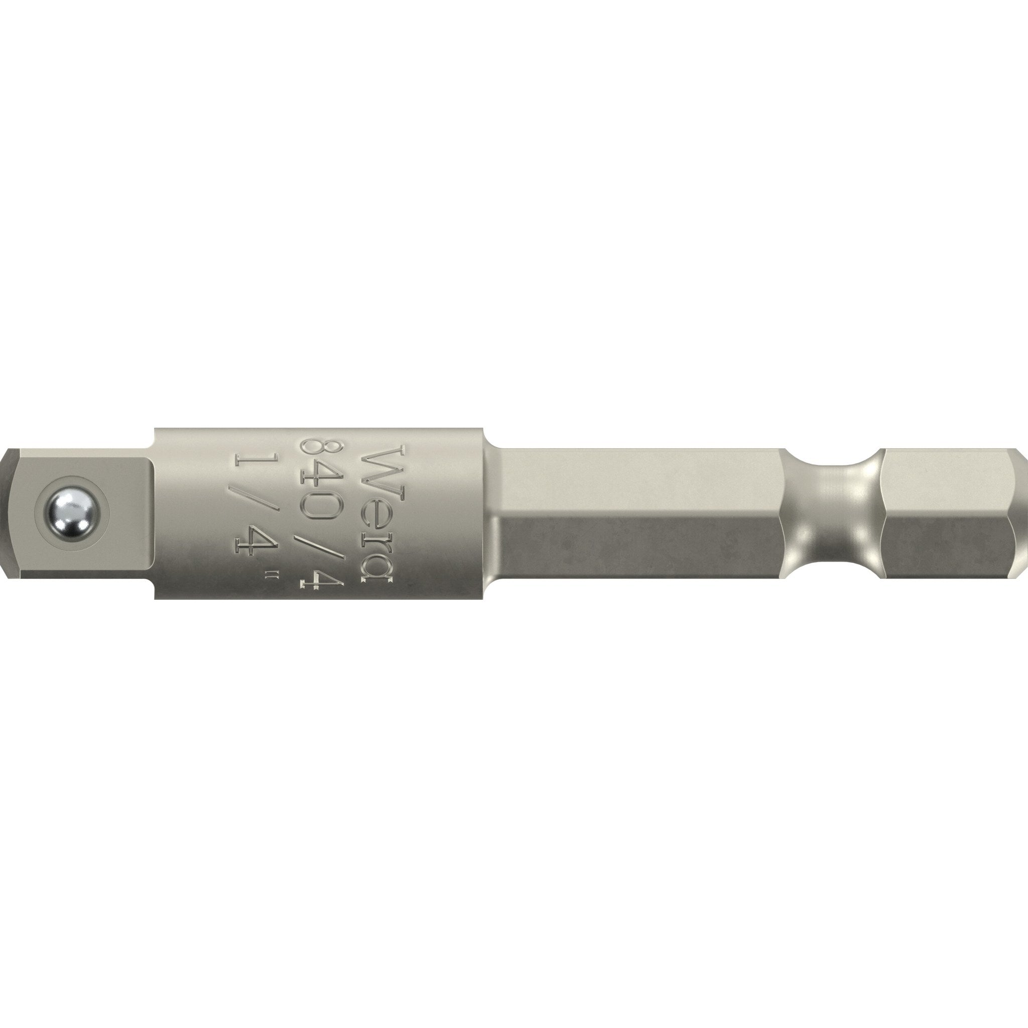 Wera 870/4 Adaptor for manual nut spinner sockets, 1/4" x 50 mm