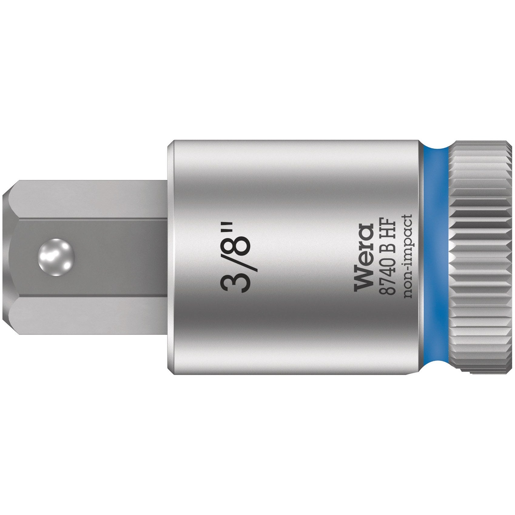 Wera 8740 B HF Zyklop bit socket with holding function, 3/8" drive, 3/8" x 38.5 mm
