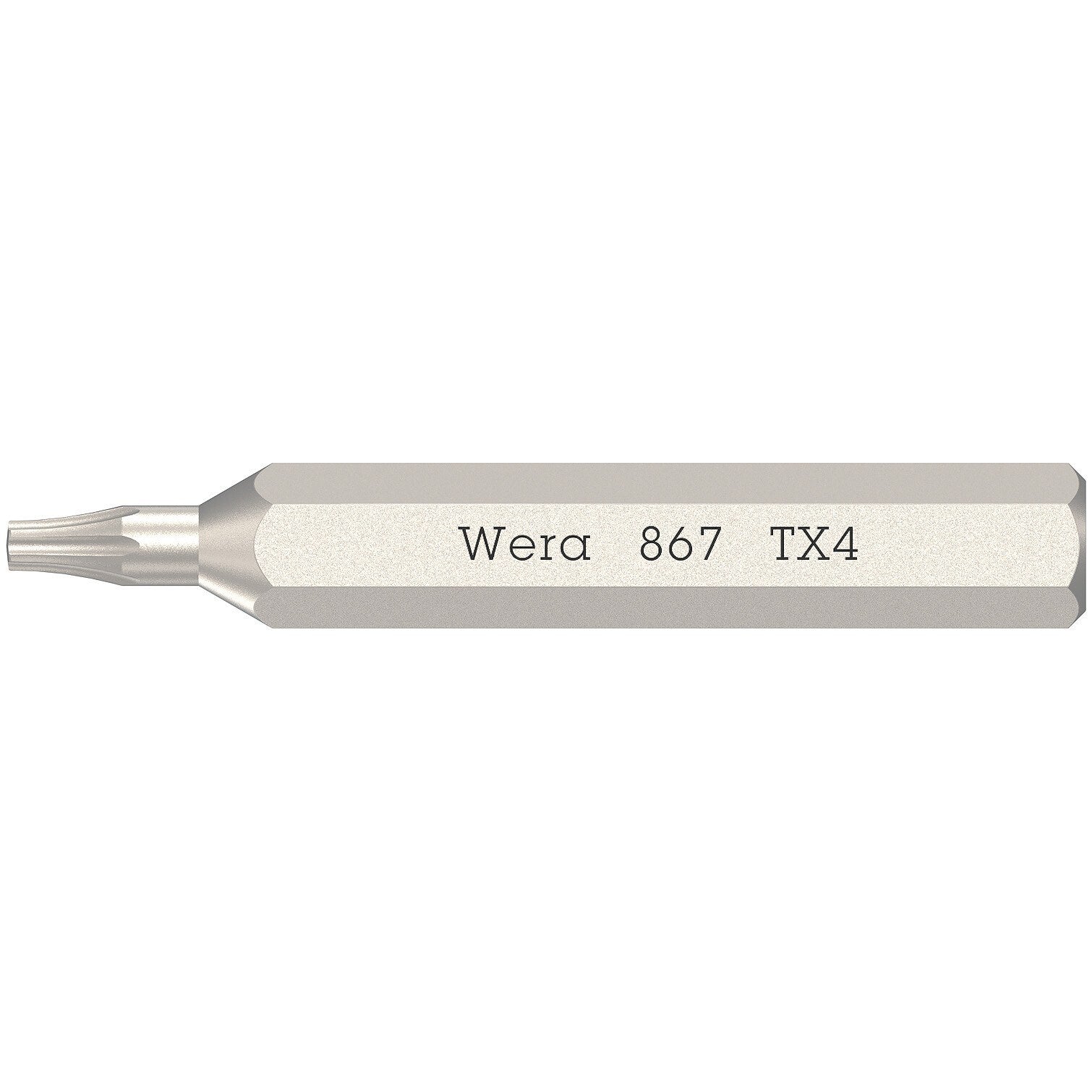Wera 867/0 Micro bits for TORX® socket screws, TX 4 x 30 mm