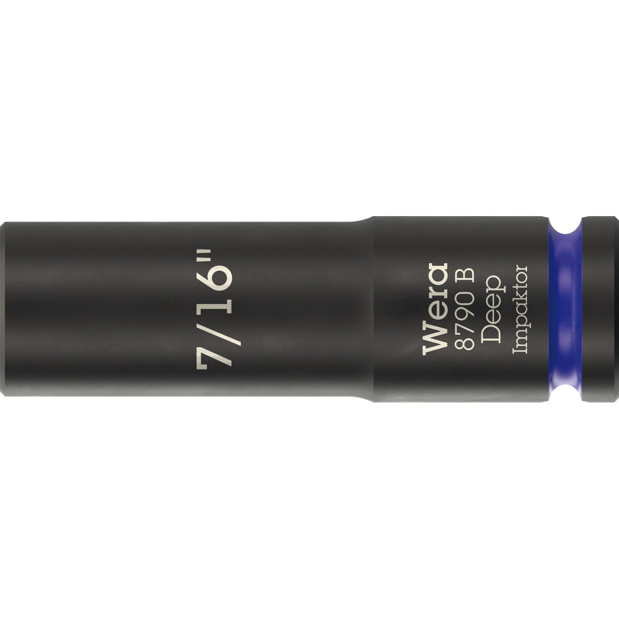 Wera 8790 B Impaktor Deep Socket with 3/8" drive, 7/16" x 63 mm