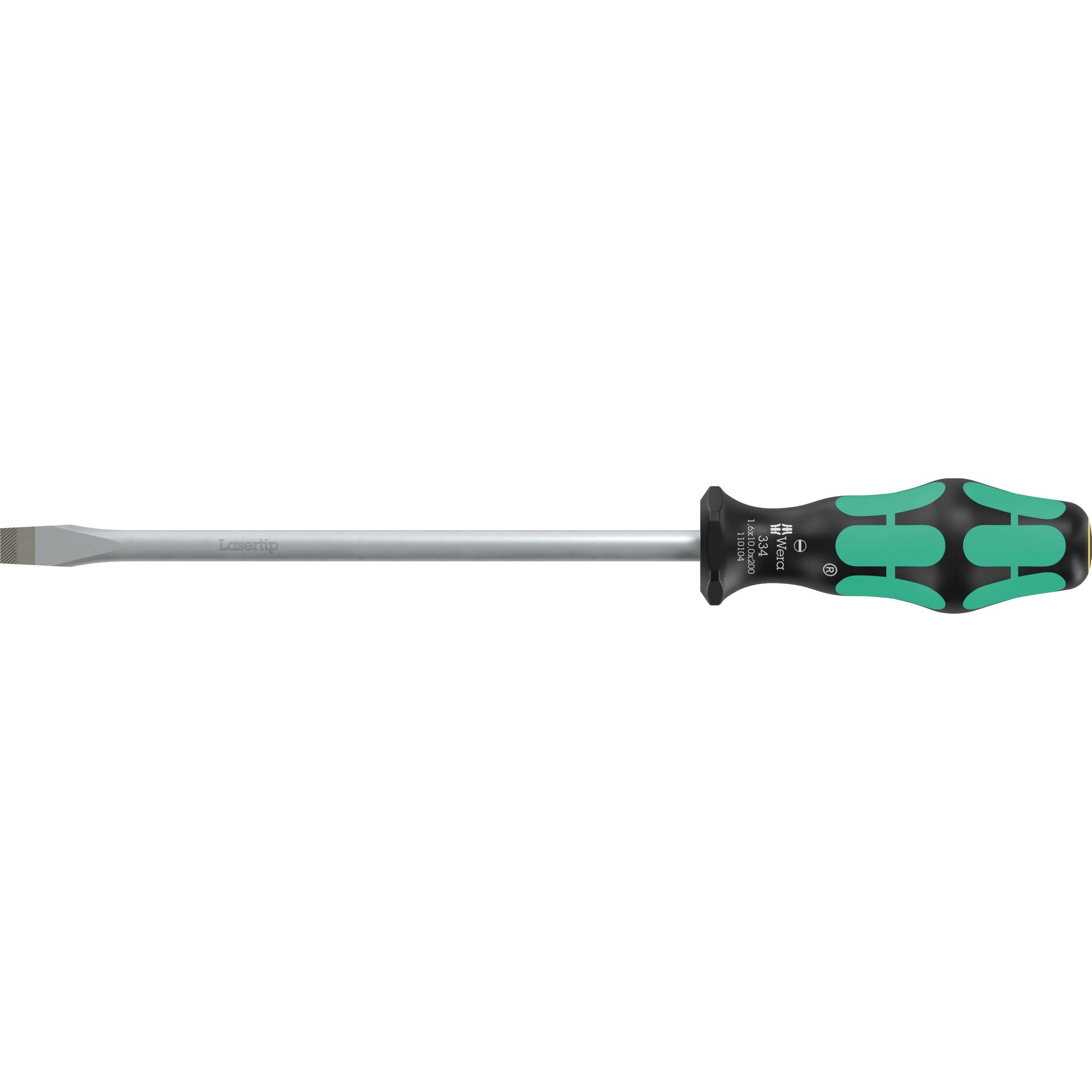 Wera 334 Screwdriver for slotted screws, 1.6 x 10 x 200 mm