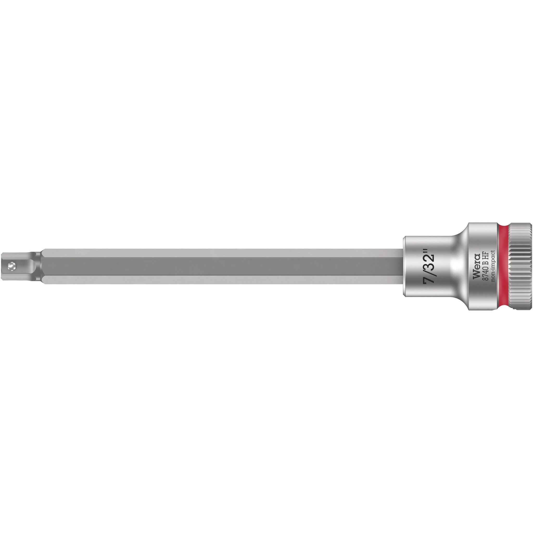 Wera 8740 B HF Zyklop bit socket with holding function, 3/8" drive, 7/32" x 107 mm