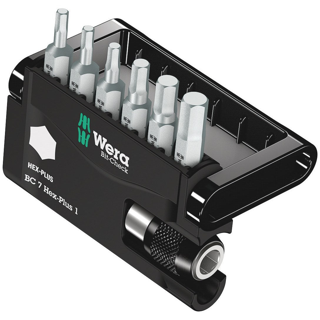 Wera Bit-Check 7 Hex-Plus 1, 7 pieces
