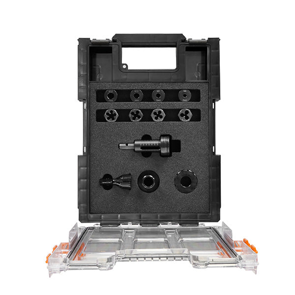 ImpactaDie Kit including Adapter/Collar + 1/4, 5/16, 3/8, 1/2" UNC Guides and Hex Die Nuts