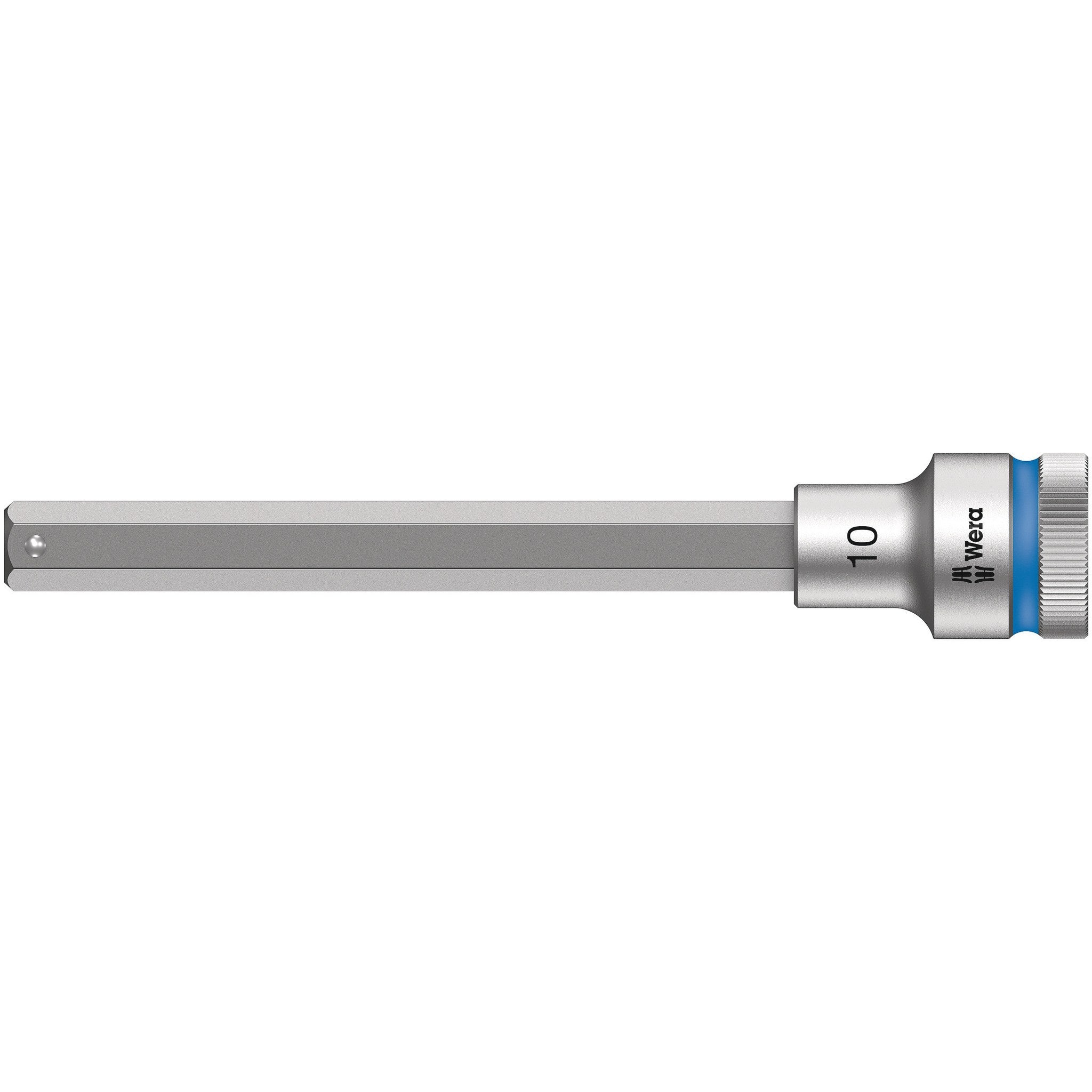 Wera 8740 C HF Zyklop bit socket with 1/2" drive with holding function, 10 x 140 mm