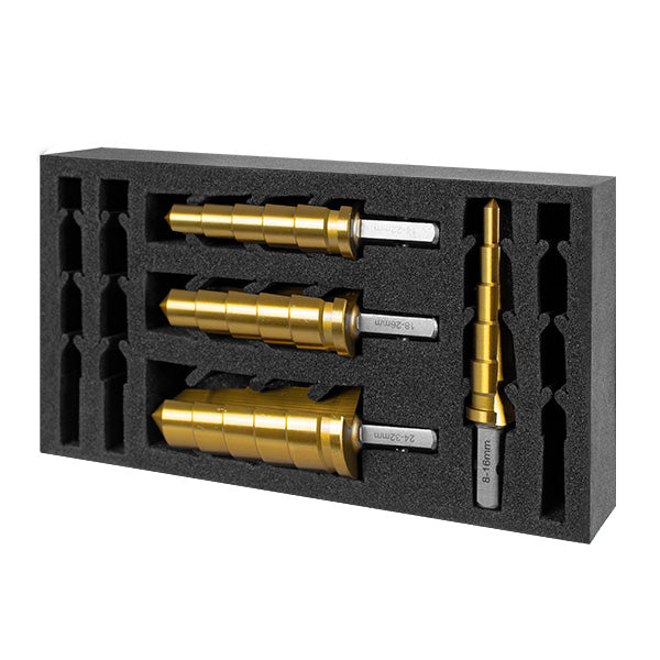 HMT VersaDrive ImpactaStep Cutter InsertFoam Set 16, 22, 26, 32mm