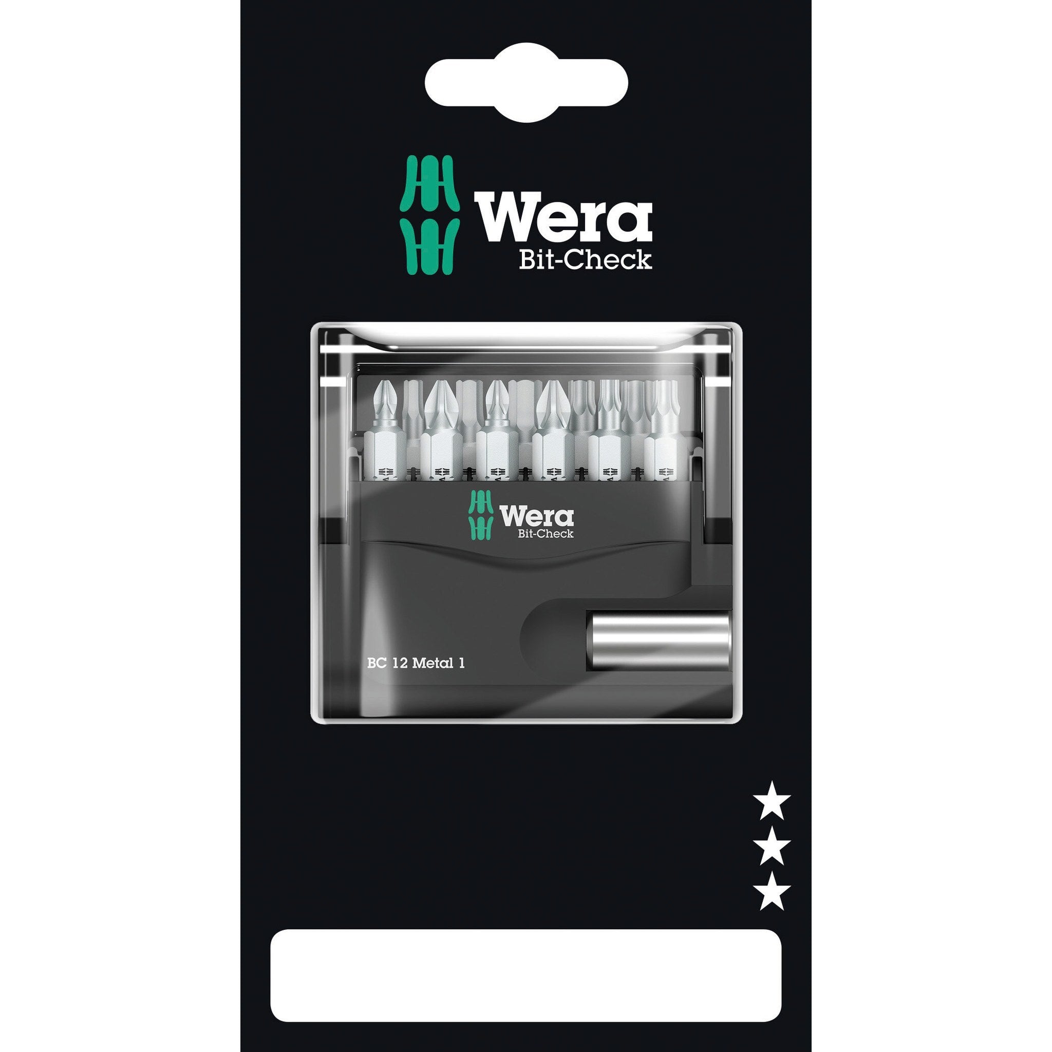 Wera Bit-Check 12 Metal 1 SB, 12 pieces
