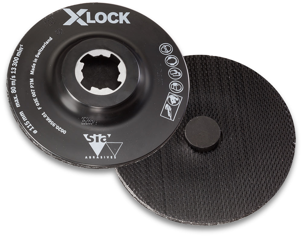 X-LOCK SCM backing pad with centre pin Ø115mm