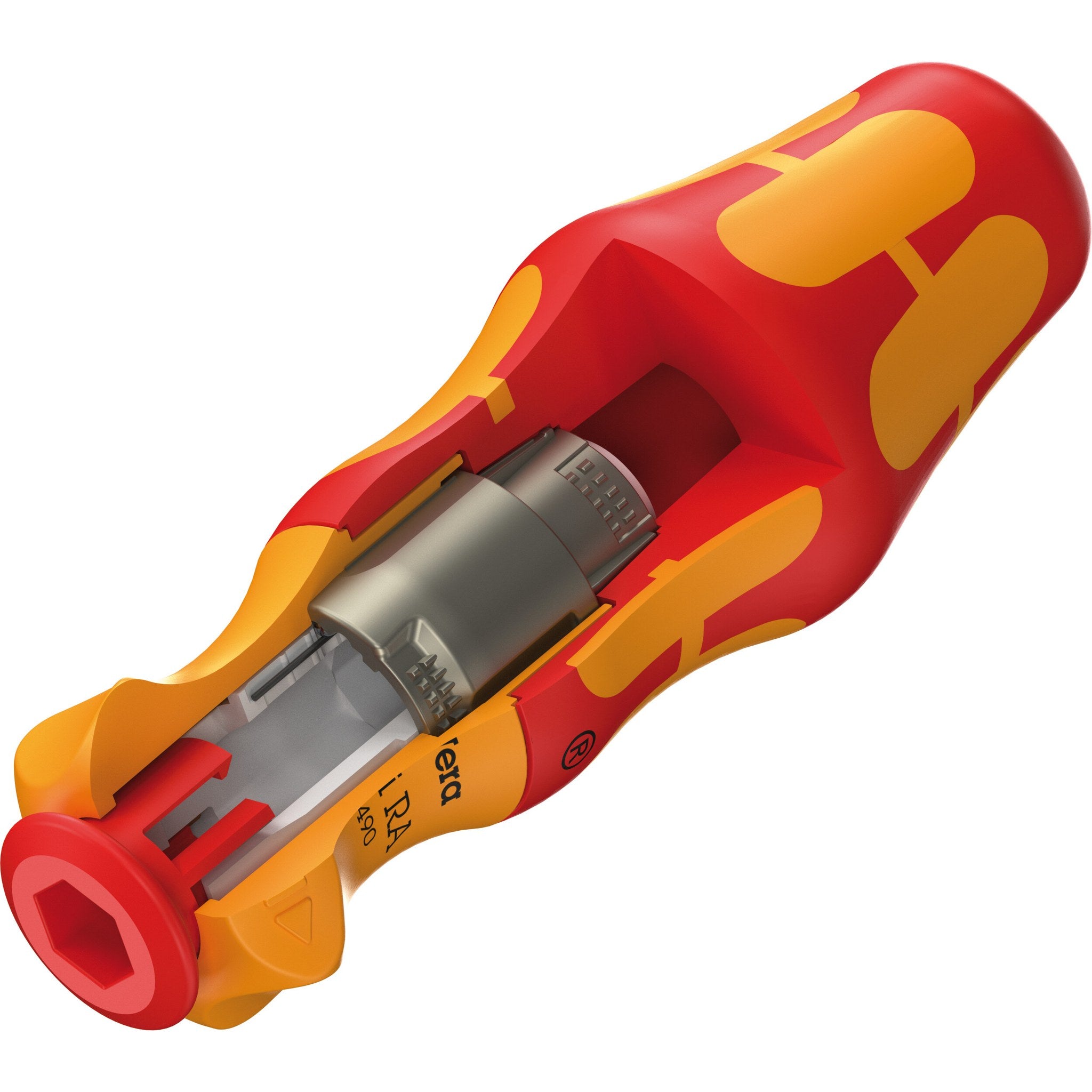 Wera 837 i RA Kraftform blade-holding handle with ratchet functionality, 9 x 115 mm