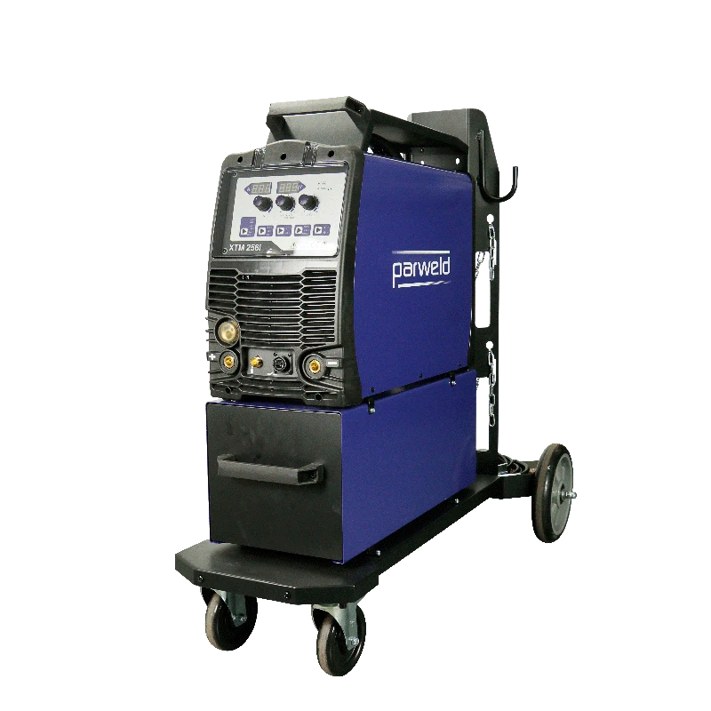 Parweld MIG Inverter XTM256I 250A 400V — Machine with Trolley