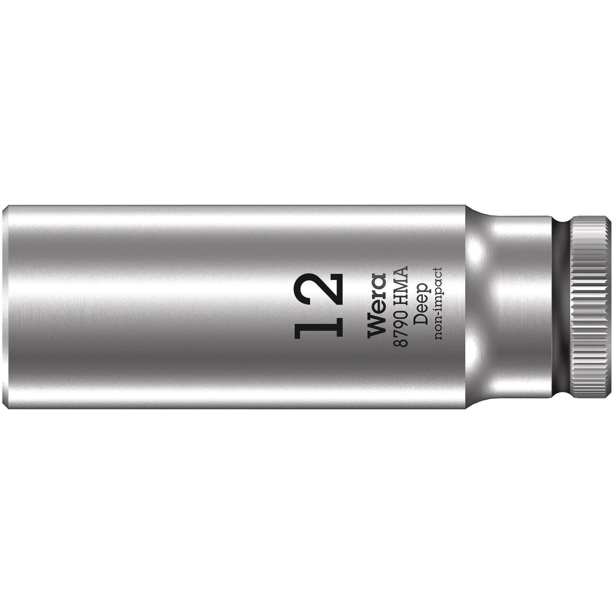 Wera 8790 HMA Deep 1/4" socket, 12 x 50 mm