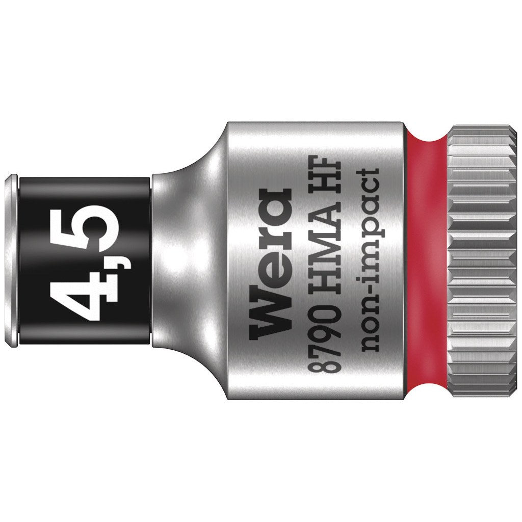 Wera 8790 HMA HF Zyklop socket with 1/4" drive with holding function, 4.5 x 23 mm