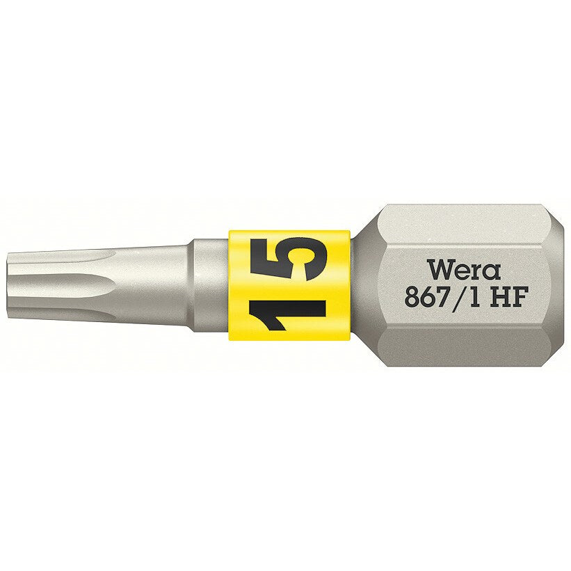 Wera 867/1 TORX® HF Bits with holding function, TX 15 x 25 mm