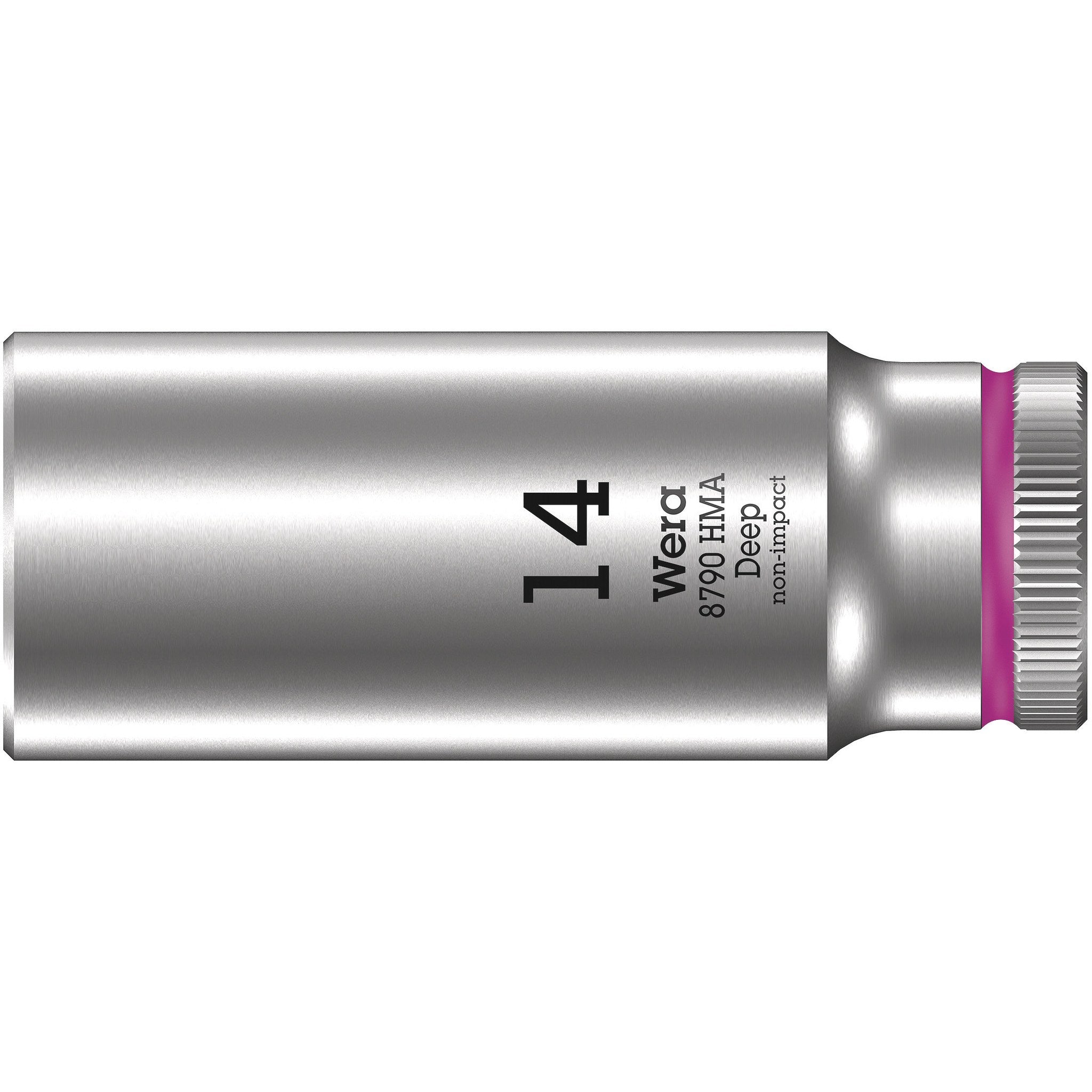 Wera 8790 HMA Deep 1/4" socket, 14 x 50 mm
