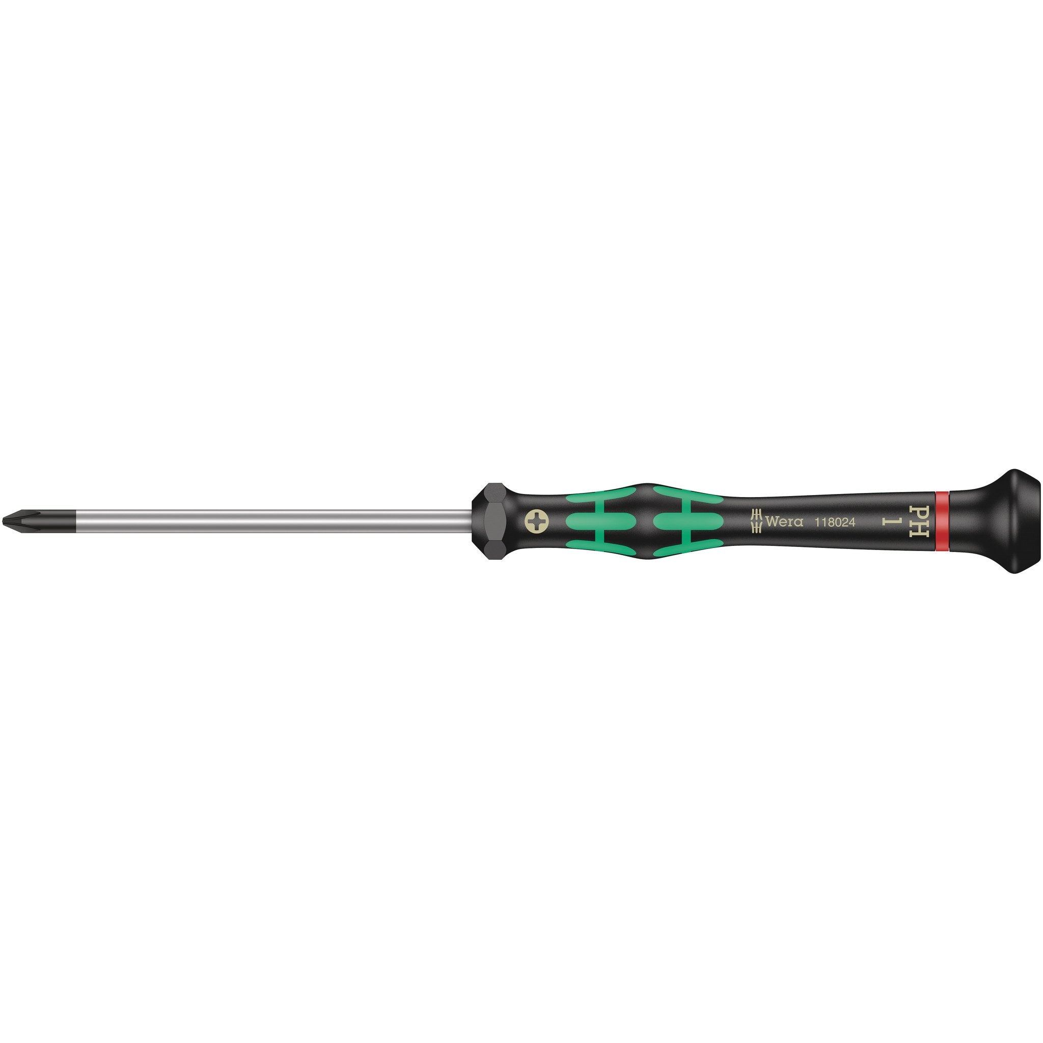 Wera 2050 PH Screwdriver for Phillips screws for electronic applications, PH 1 x 80 mm
