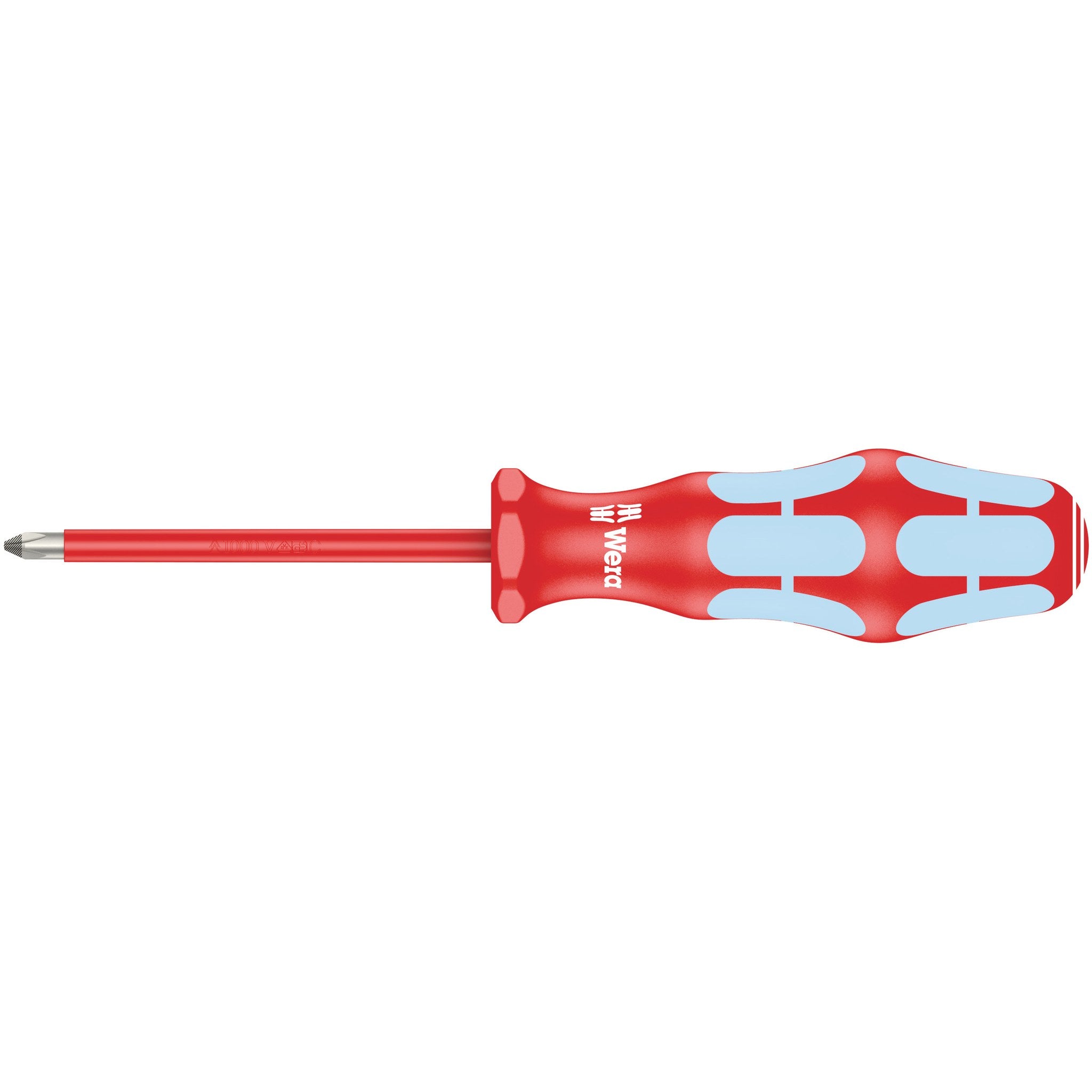 Wera 3162 i PH VDE Insulated screwdriver for Phillips screws, stainless, PH 1 x 80 mm