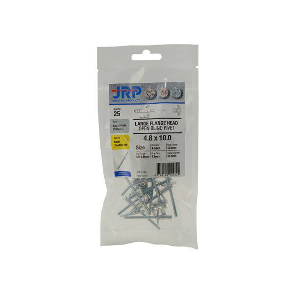 Aluminium/Steel L/Flange Rivets - 4.8x12