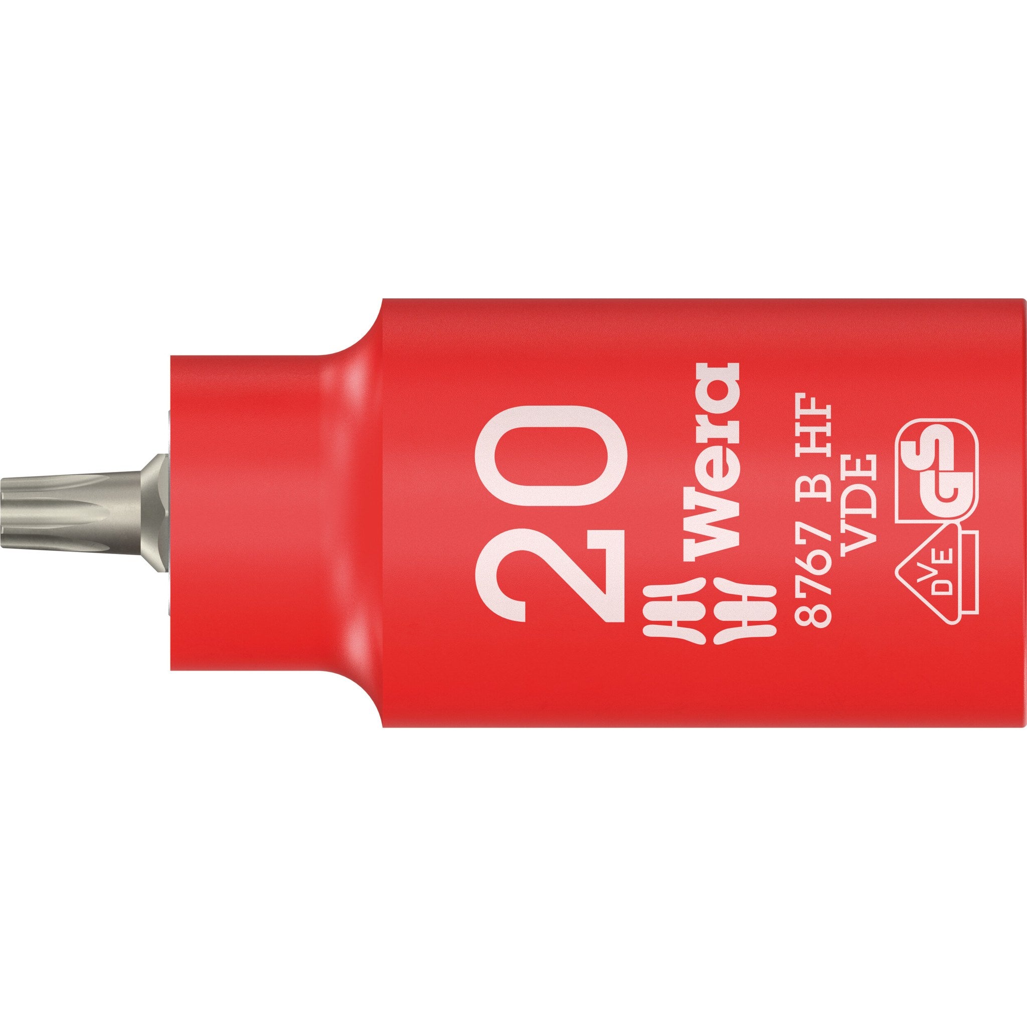 Wera 8767 B VDE HF TORX® Zyklop bit socket, insulated, with holding function, 3/8"