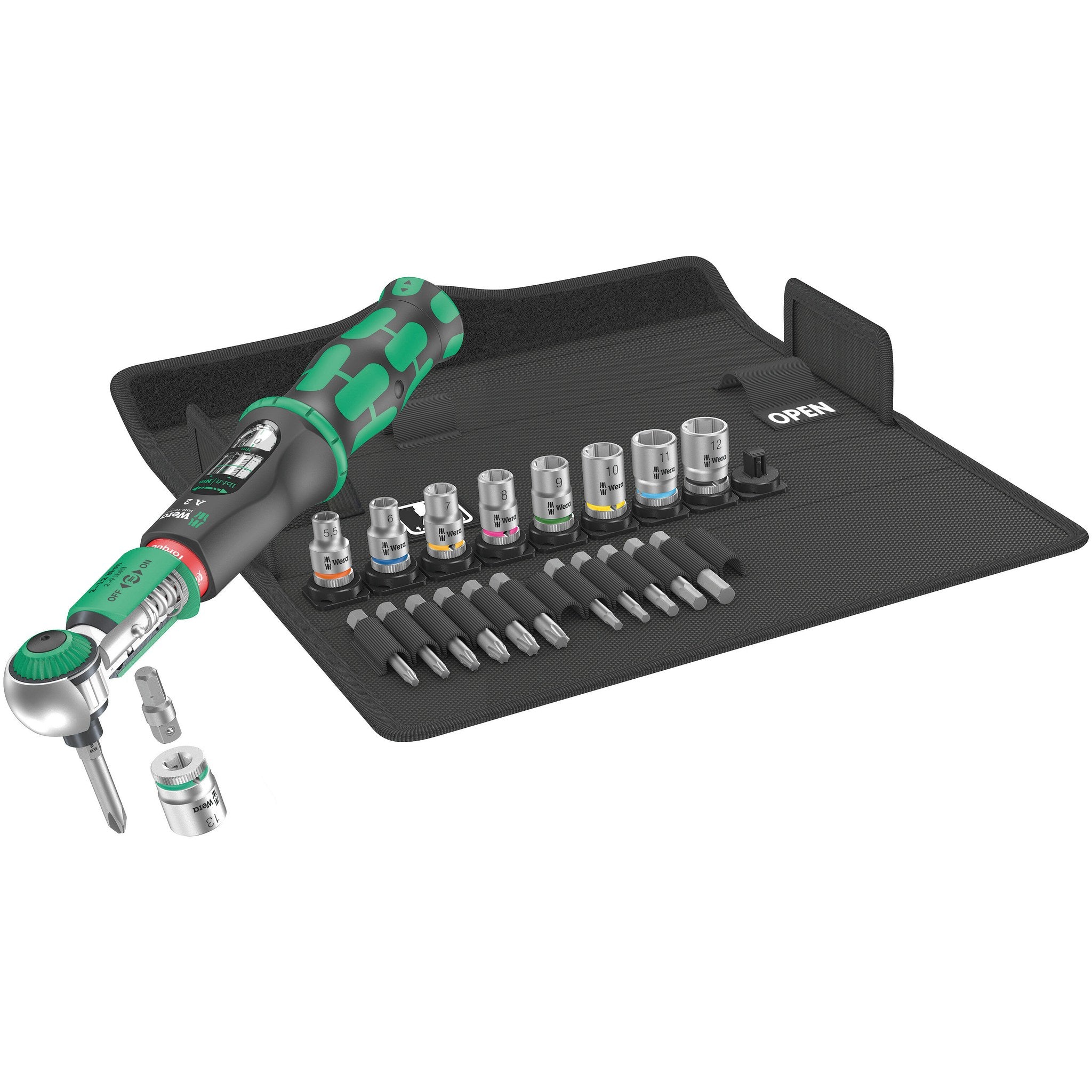 Wera Safe-Torque A 2 Set 1, 1/4" hexagonal, 2-12 Nm, 23 pieces