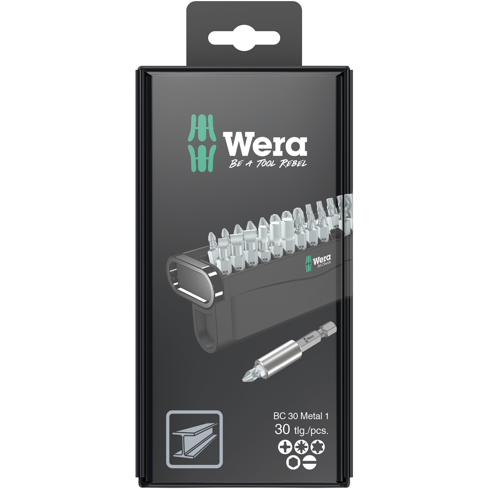 Wera Bit-Check 30 Metal 1 SB, 30 pieces