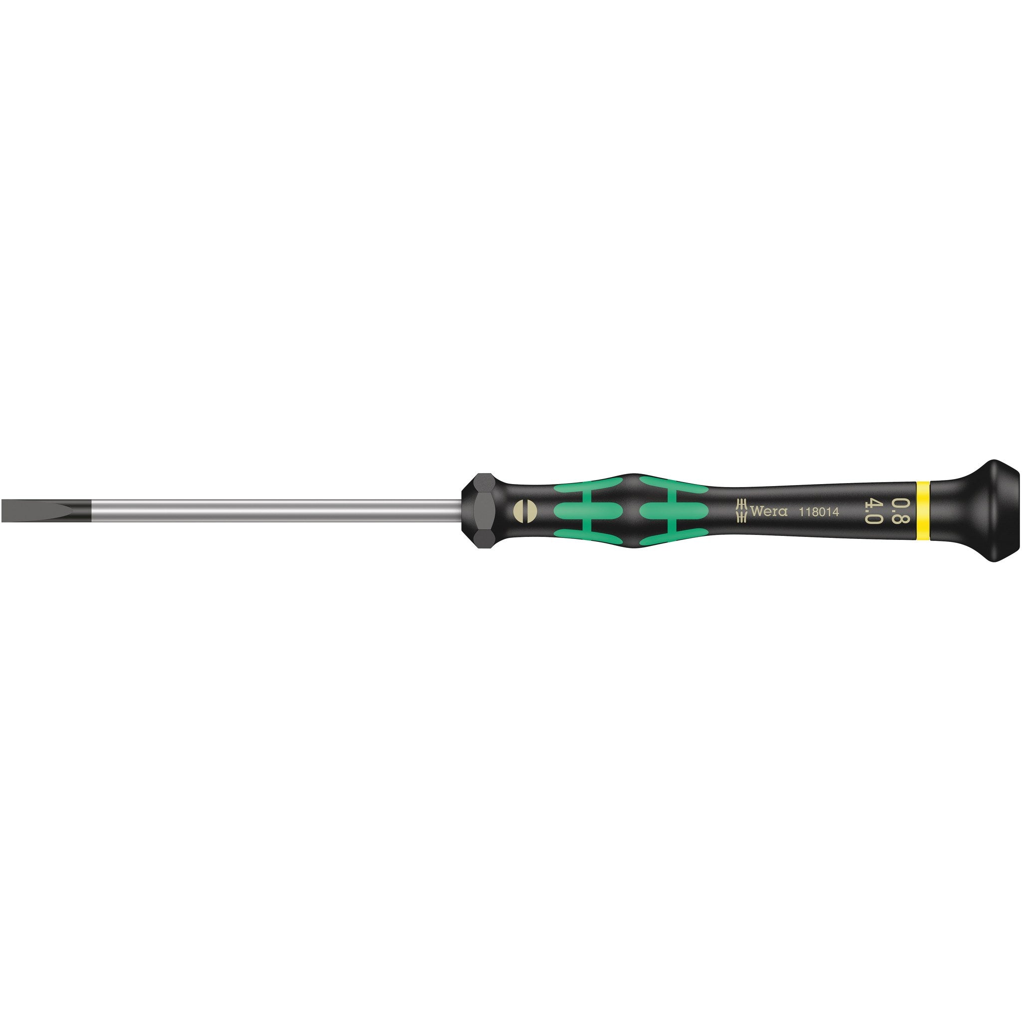 Wera 2035 Screwdriver for slotted screws for electronic applications, 0.80 x 4 x 80 mm