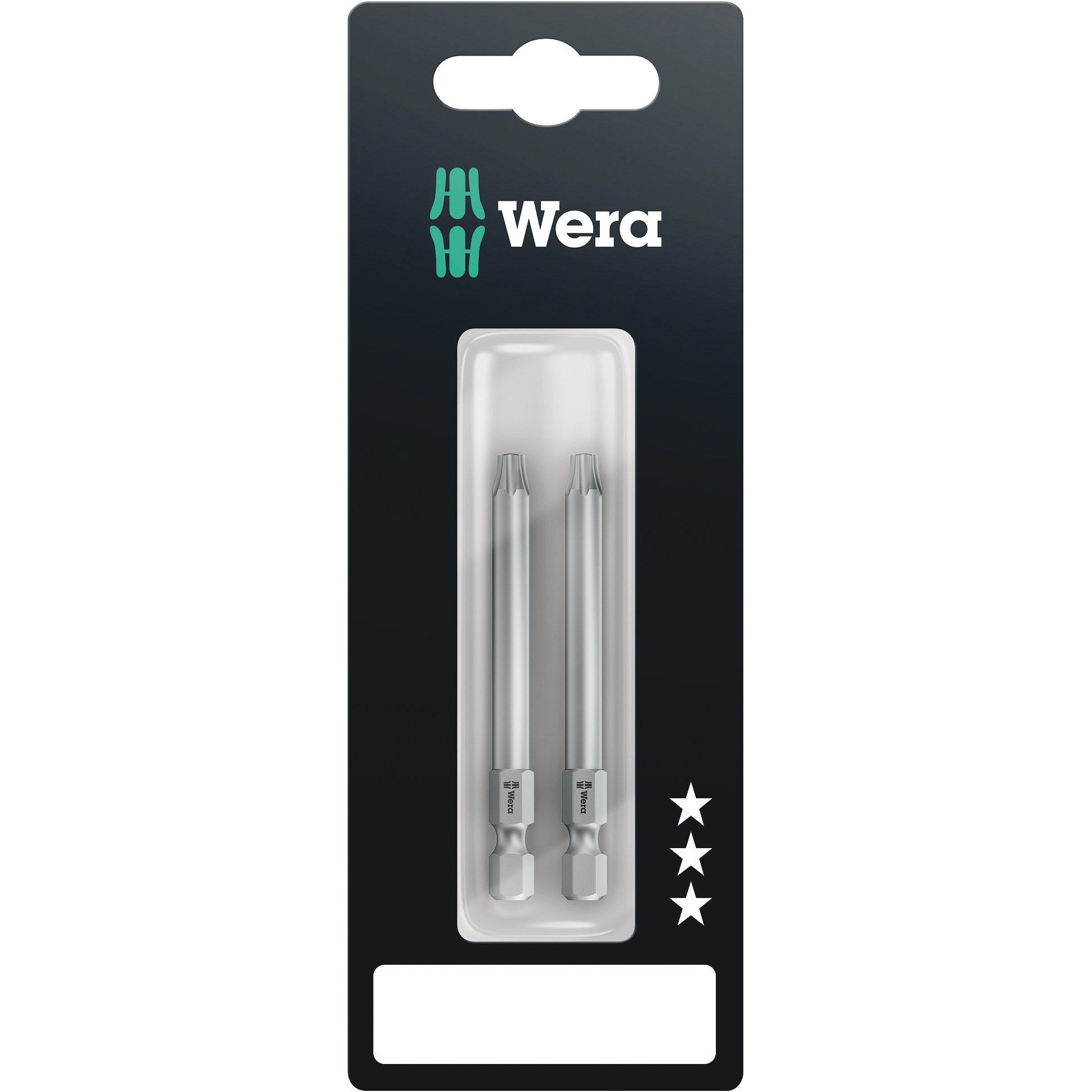 Wera 867/4 Z TORX® BO SB bits with bore hole, TX 40 x 70 mm, 2 pieces