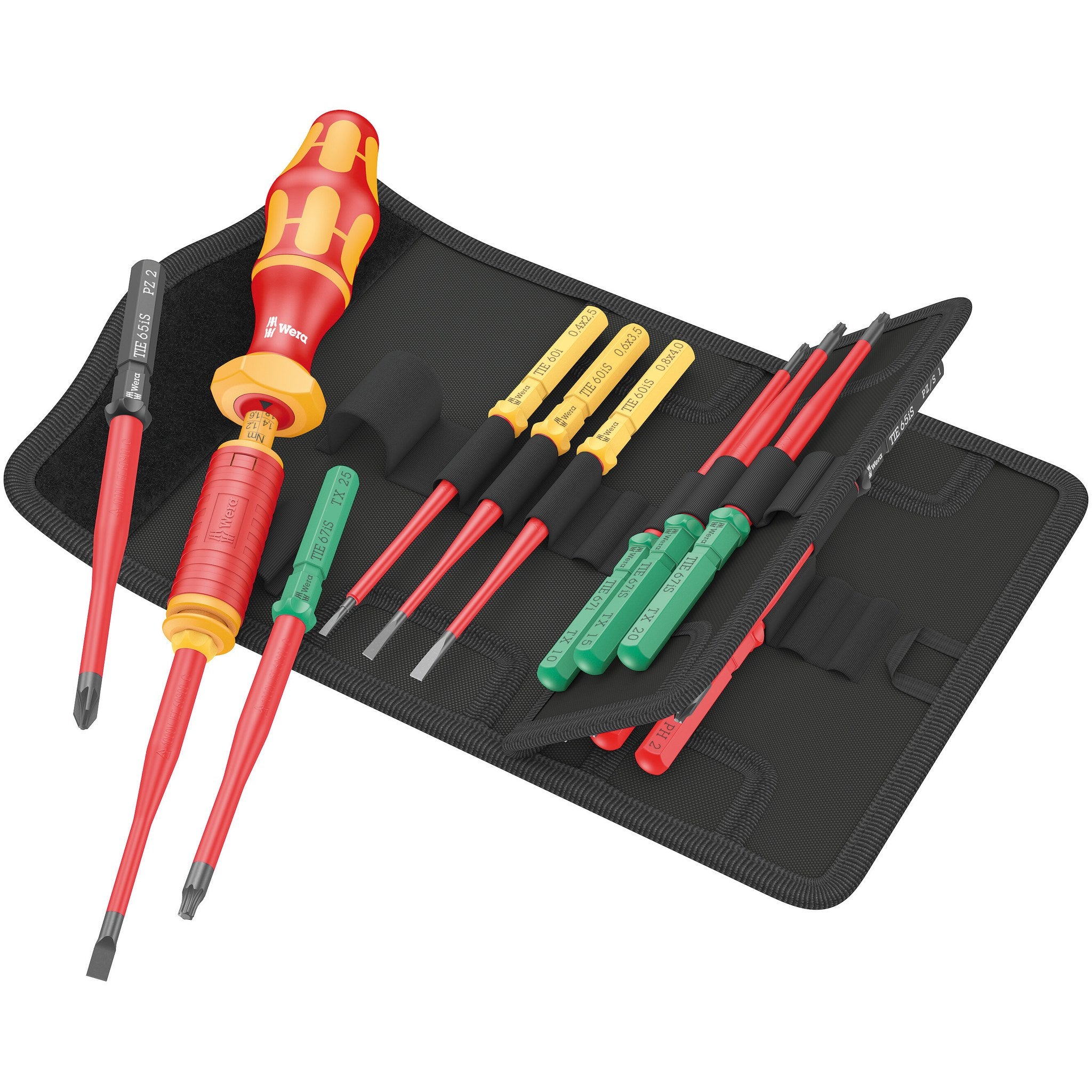 Wera Kraftform Kompakt VDE 15 Torque 1.2-3.0 Nm extra slim 1 Tool Finder, 15 pieces