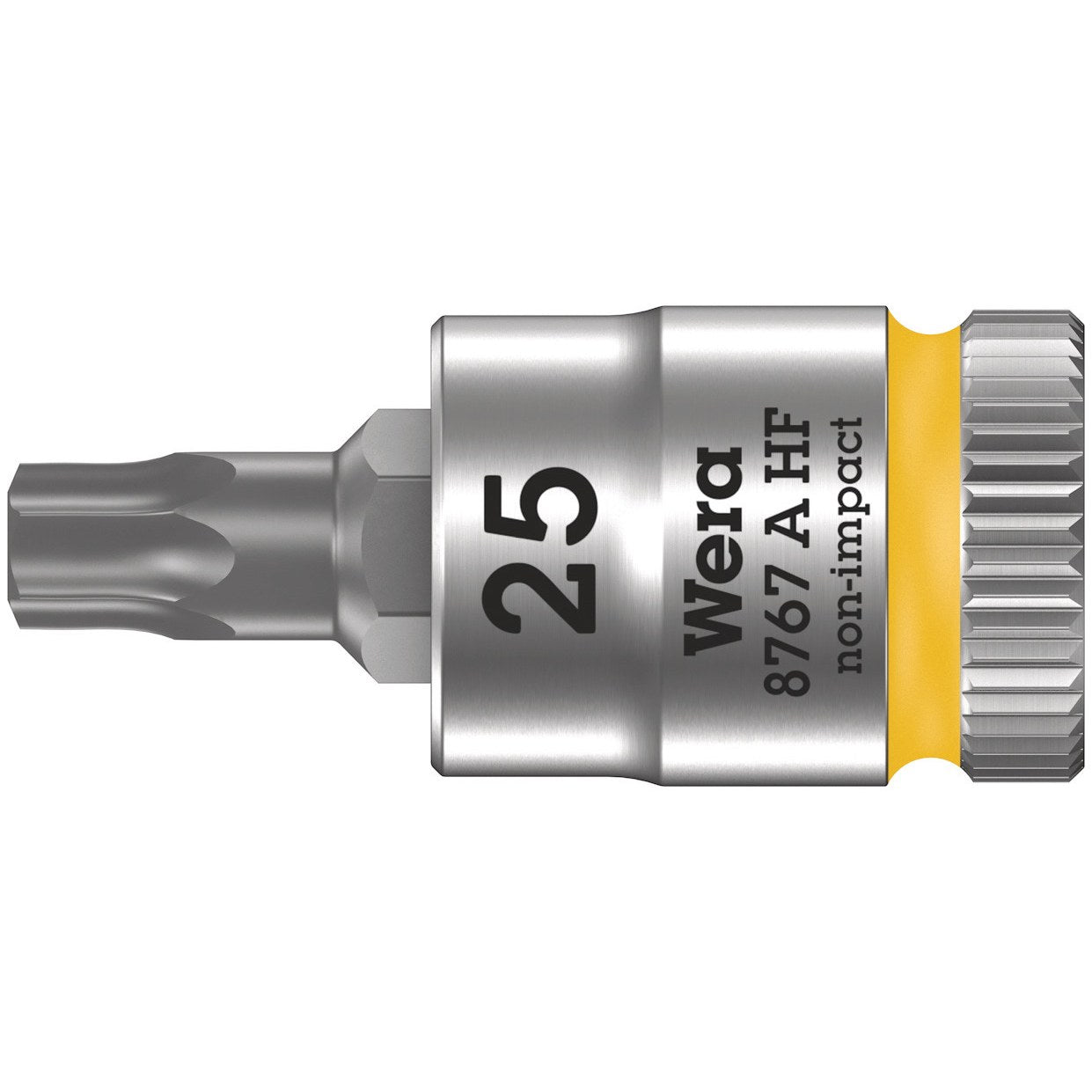Wera 8767 A HF TORX® Zyklop bit socket with holding function, 1/4" drive, TX 25 x 28
