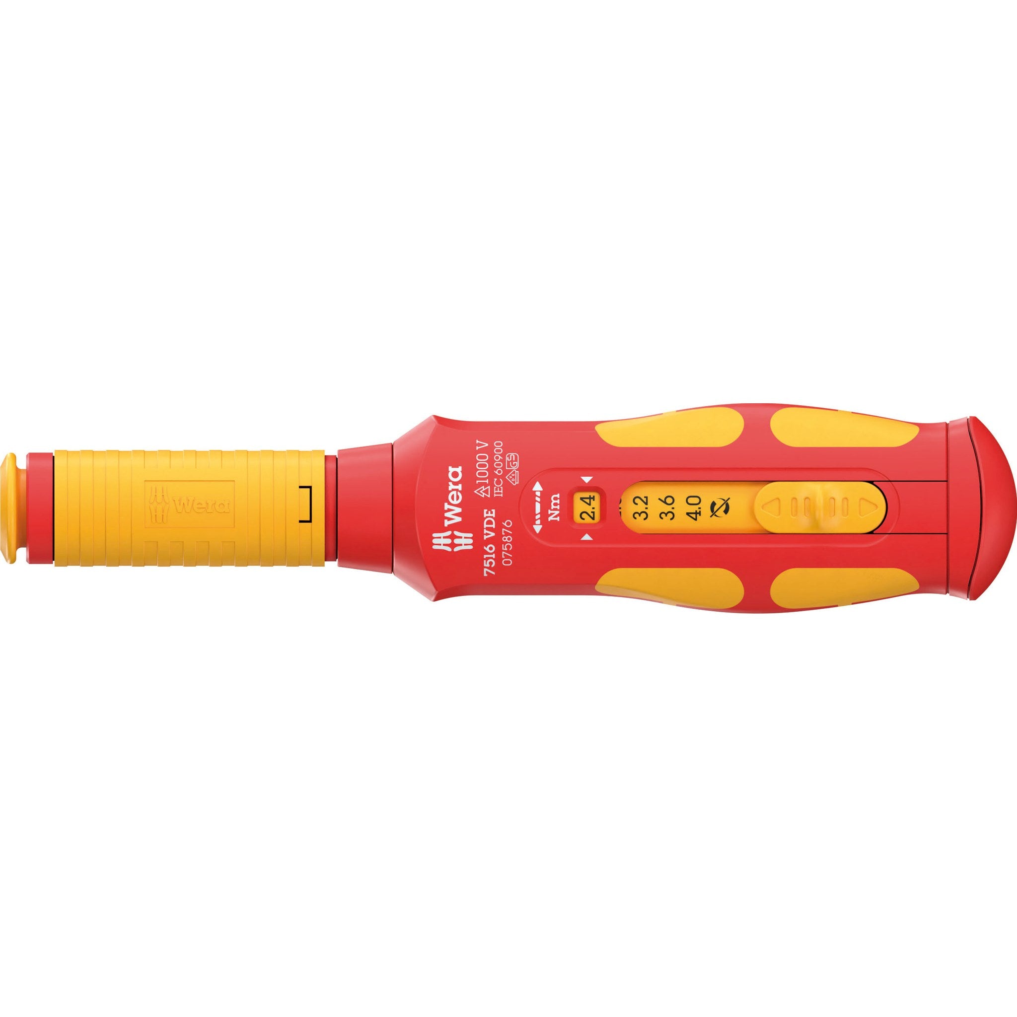 Wera 7516 VDE Kraftform Safe-Torque Speed Torque screwdriver, 2.4-4.0 Nm, 9 x 2.4