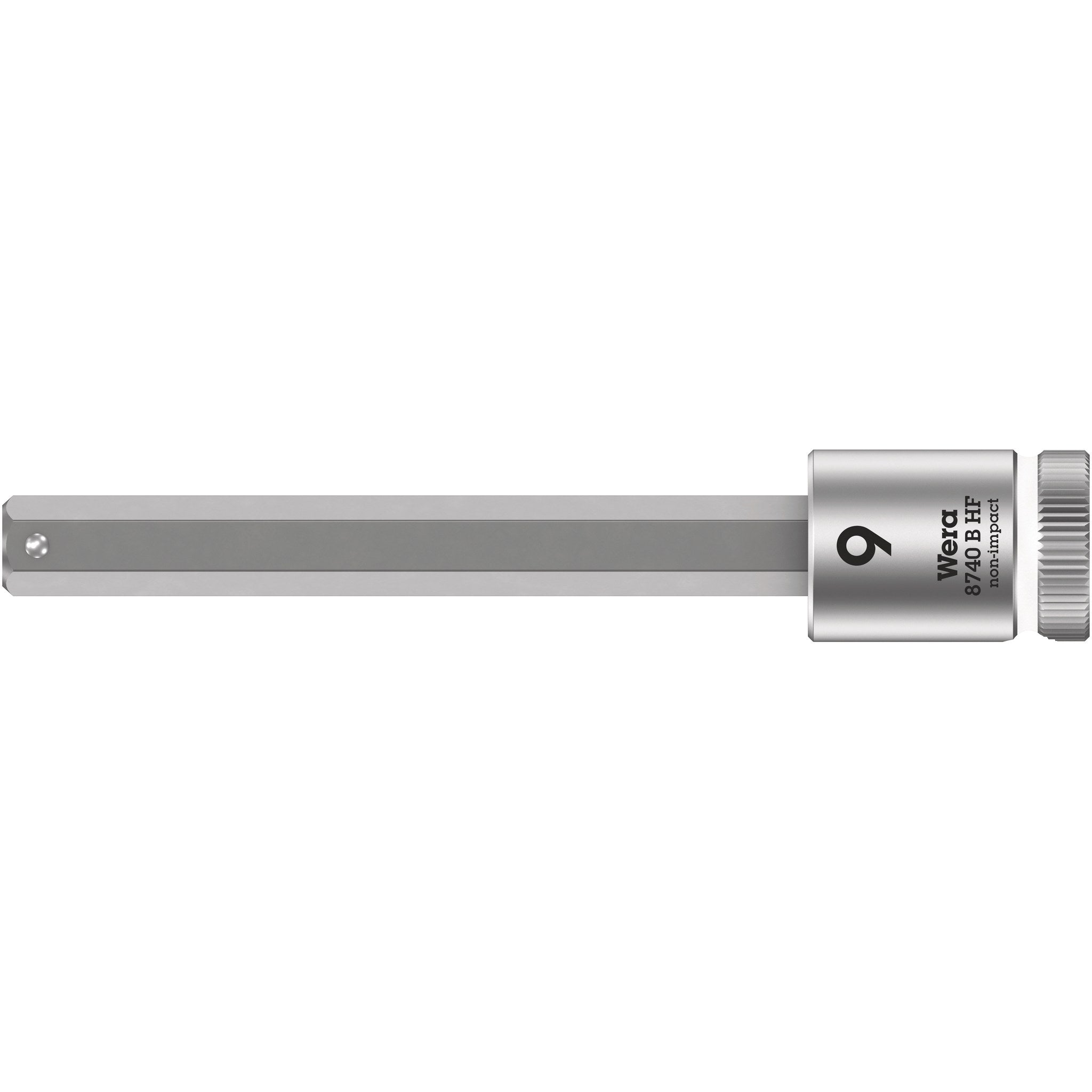 Wera 8740 B HF Zyklop bit socket with holding function, 3/8" drive, 9 x 100 mm