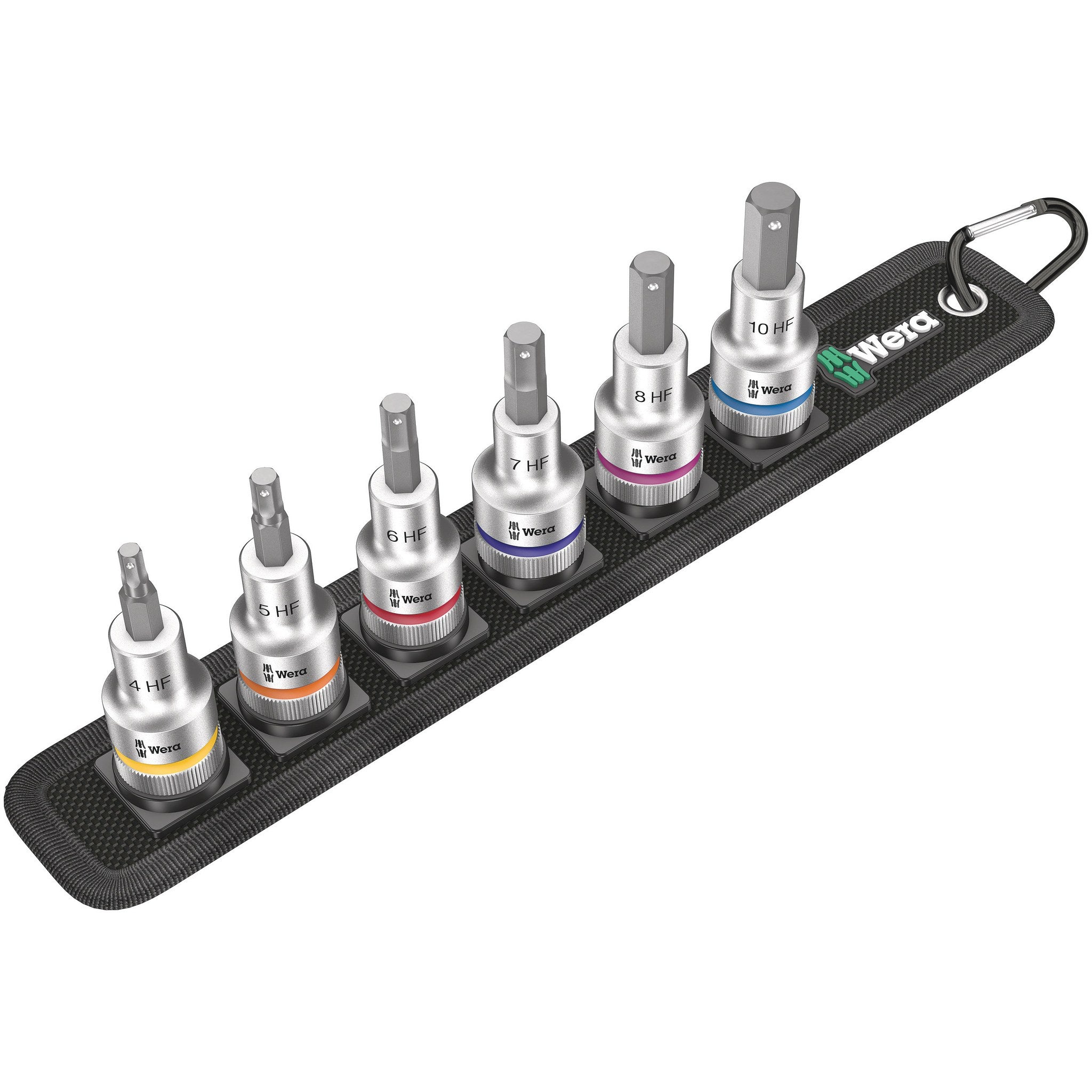 Wera Belt C 2 Zyklop In-Hex-Plus bit socket set with holding function, 1/2" drive, 6