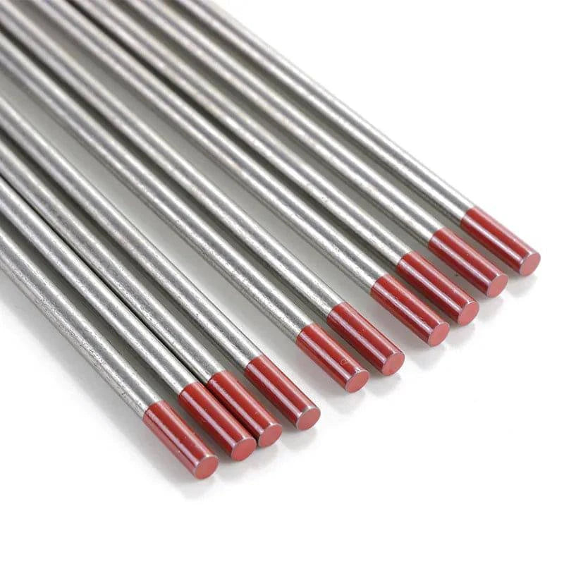 Tungsten Red Thoriated (0.40" x 6") PER ROD — 1.0mm